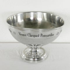 Mid-20th Century French Silver Plate Hotel Champagne Bucket Veuve Clicquot