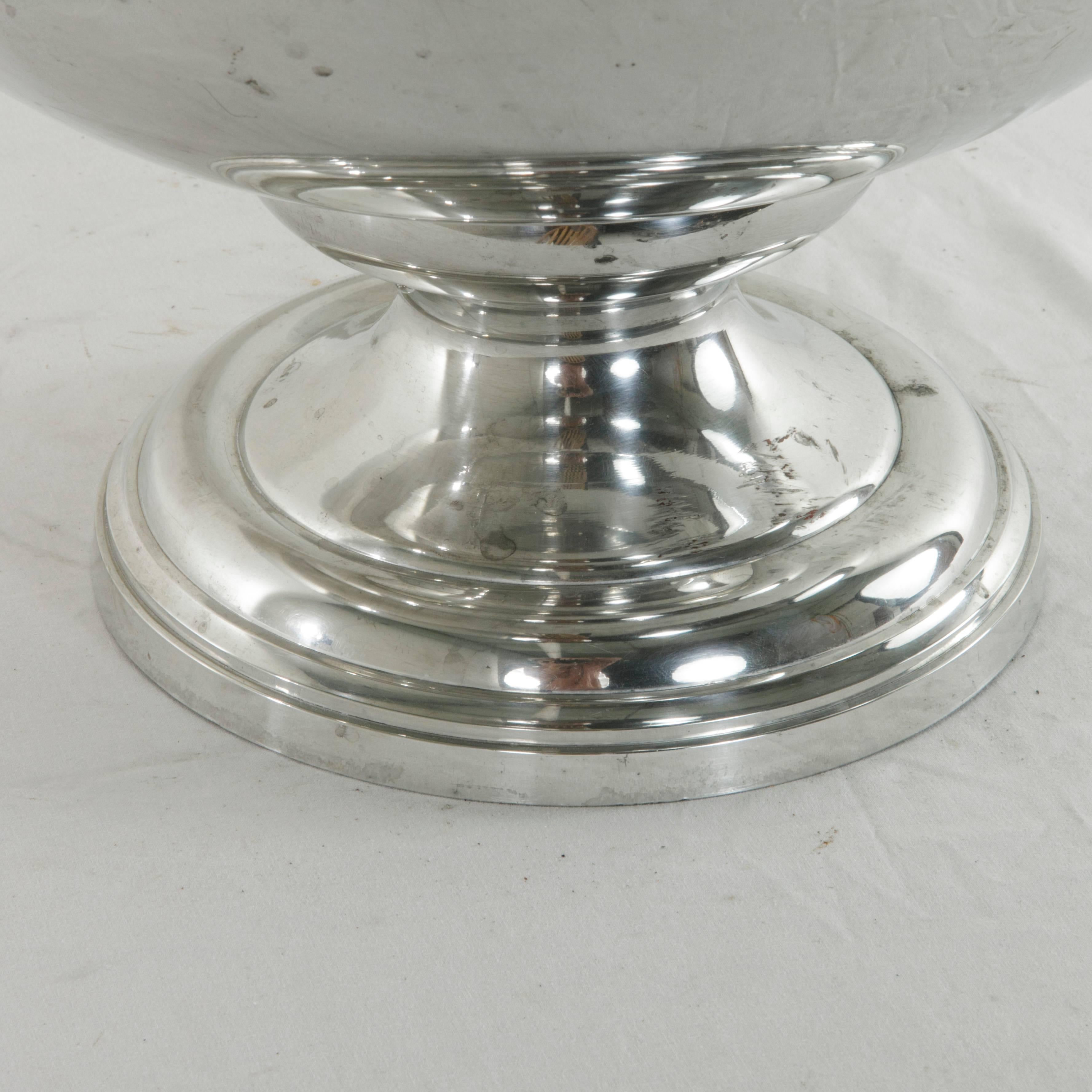 Mid-20th Century French Silver Plate Hotel Champagne Bucket Veuve Clicquot 3