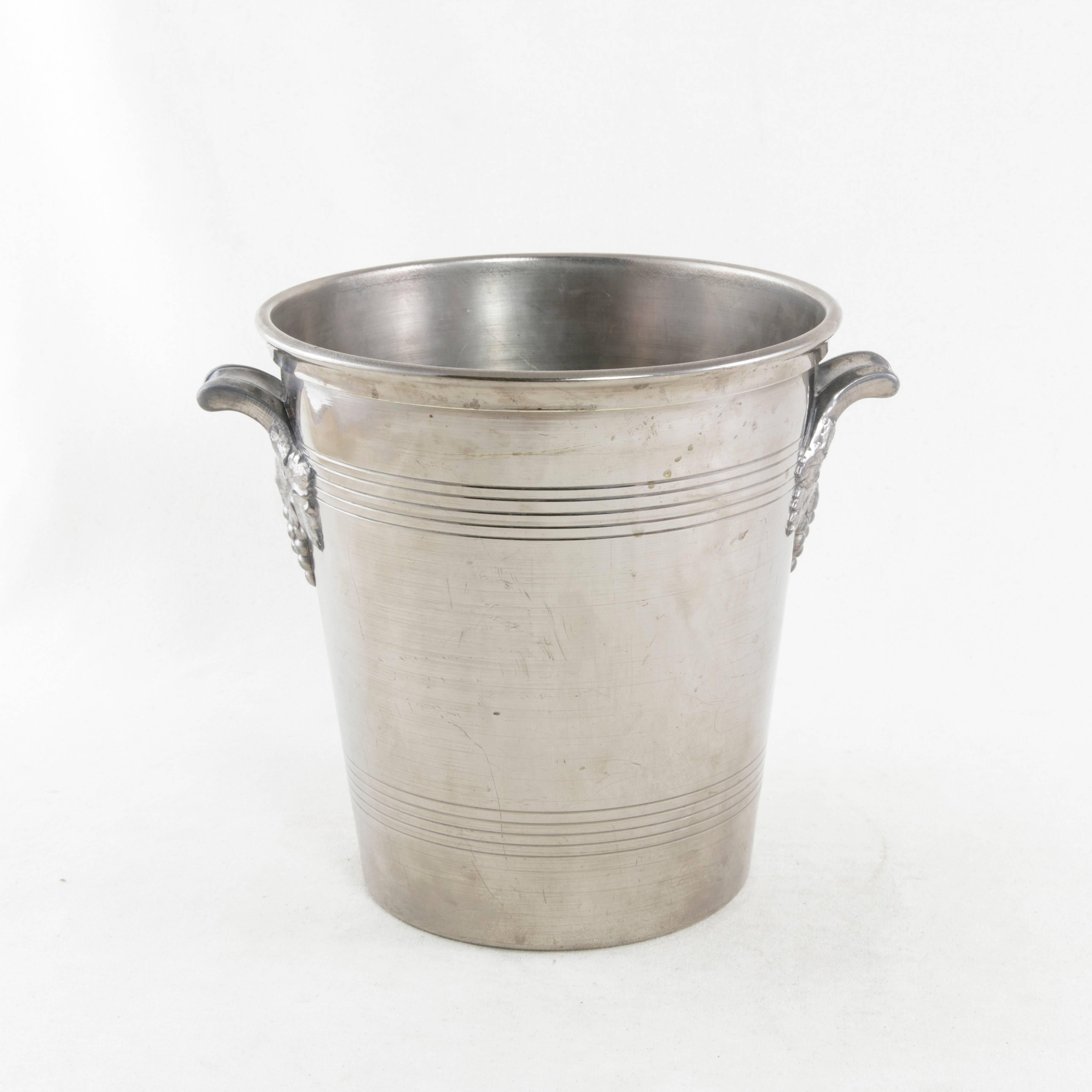 Mid-20th Century French Silver Plate Champagne Bucket Marked H. Germain 3