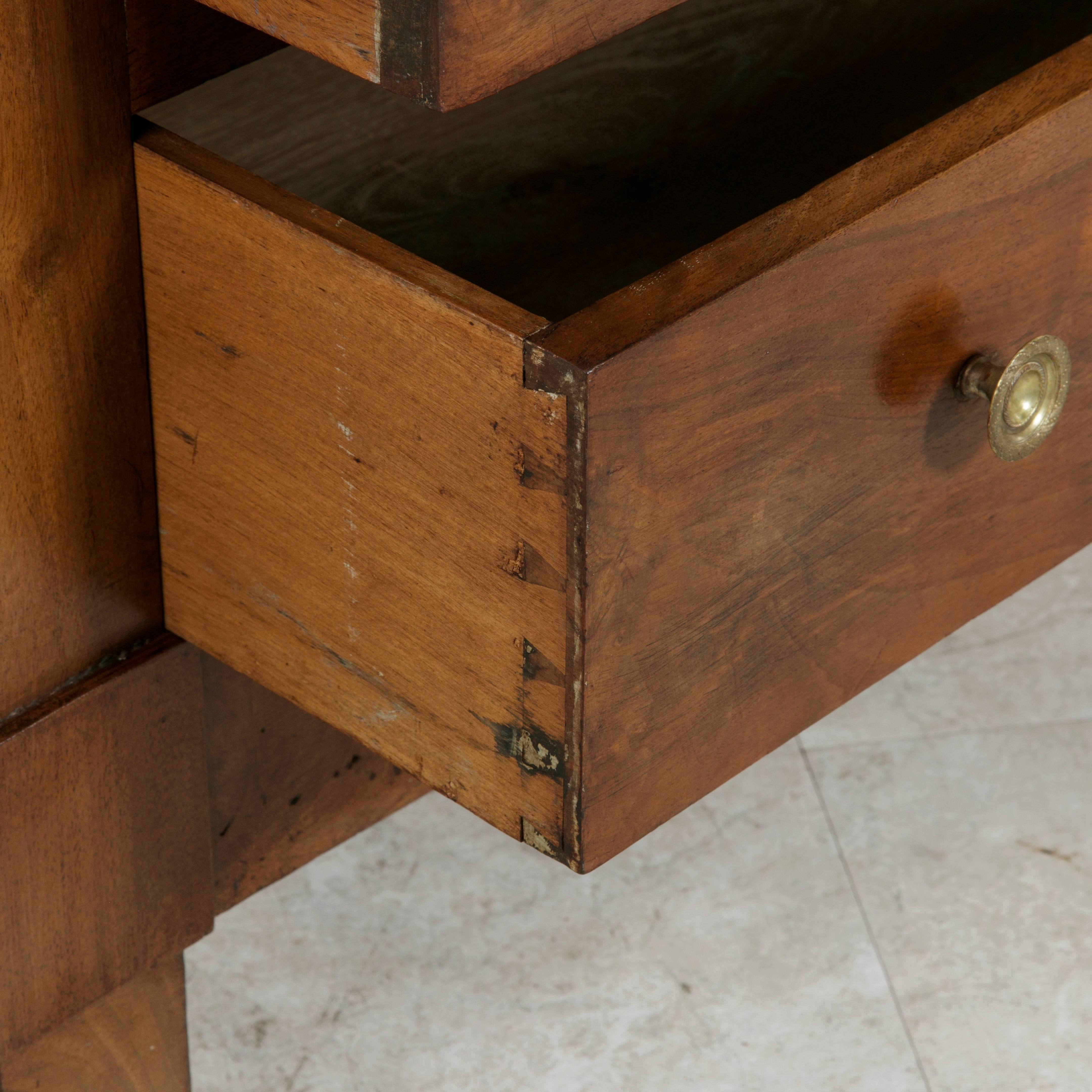 Late 19th Century Small Scale French Walnut Empire Commode, Chest, or Nightstand 1