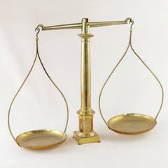 Set of 19th Century Empire Period Bronze Pharmacy Scales c. 1804-1815