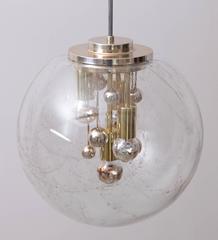 Huge Sputnik Bubble Glass Pendant Lamp by Doria
