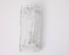 One of Five Ice Glass Sconces of Wall Lights by Kaiser Leuchten