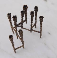 1960s Brutalist Candleholder Menorah