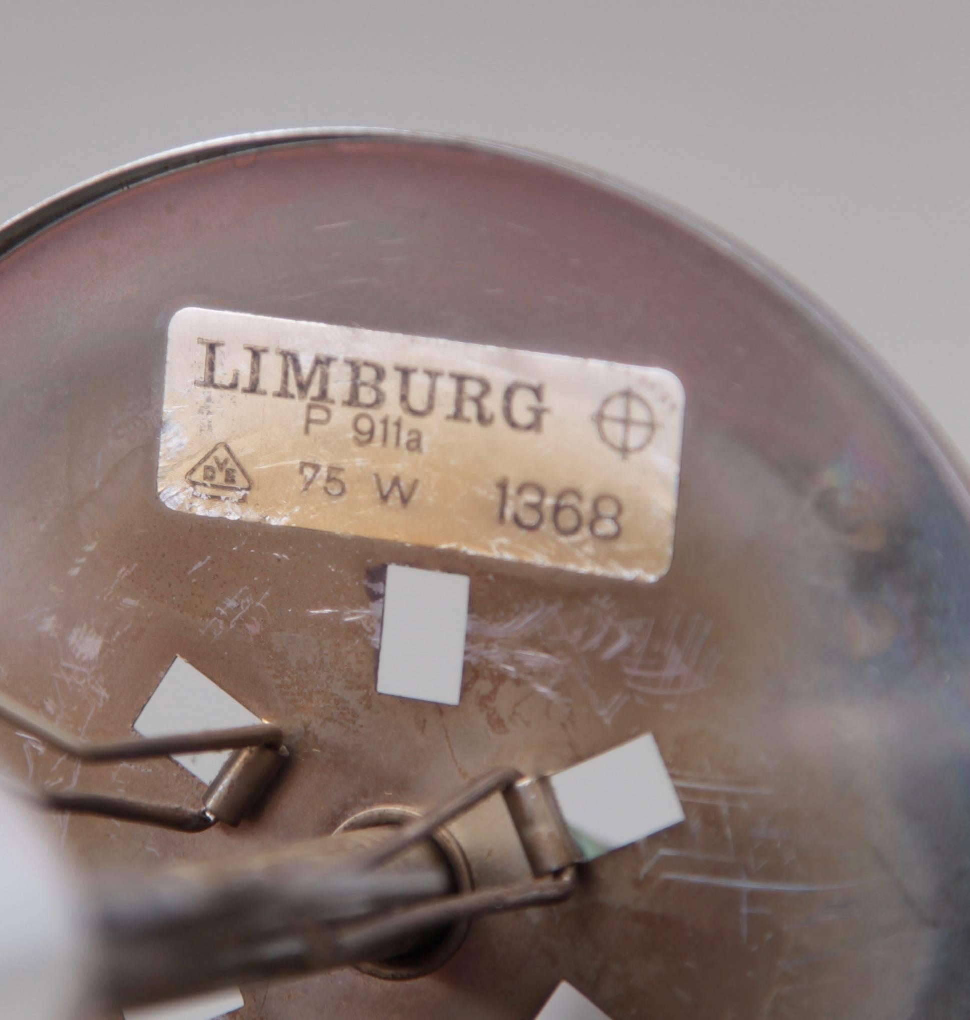 German One of 20 Globe Pendant Lamps by Glashütte Limburg For Sale