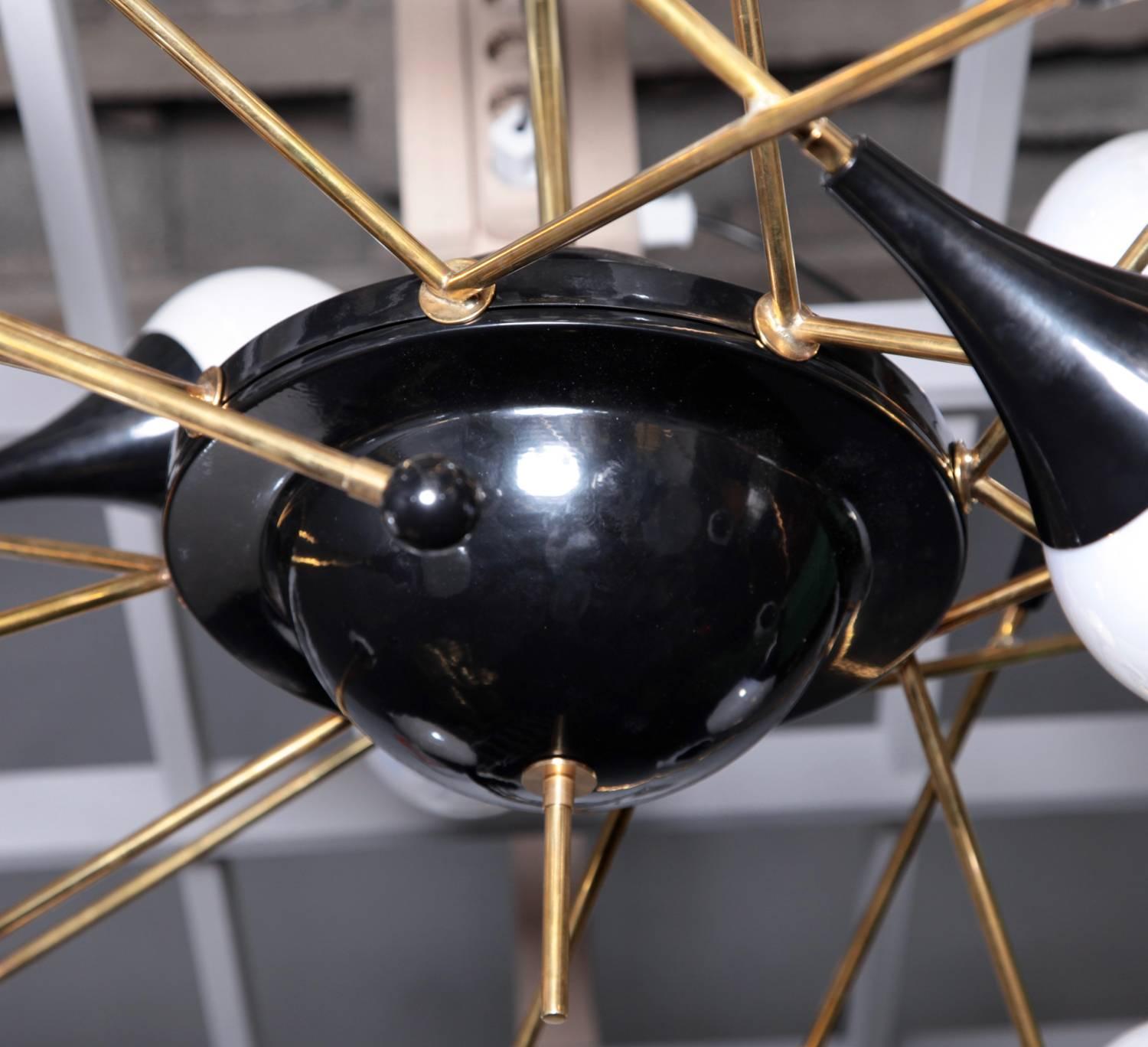 Brass Exceptional Huge Atomic or Sputnik Sculpture