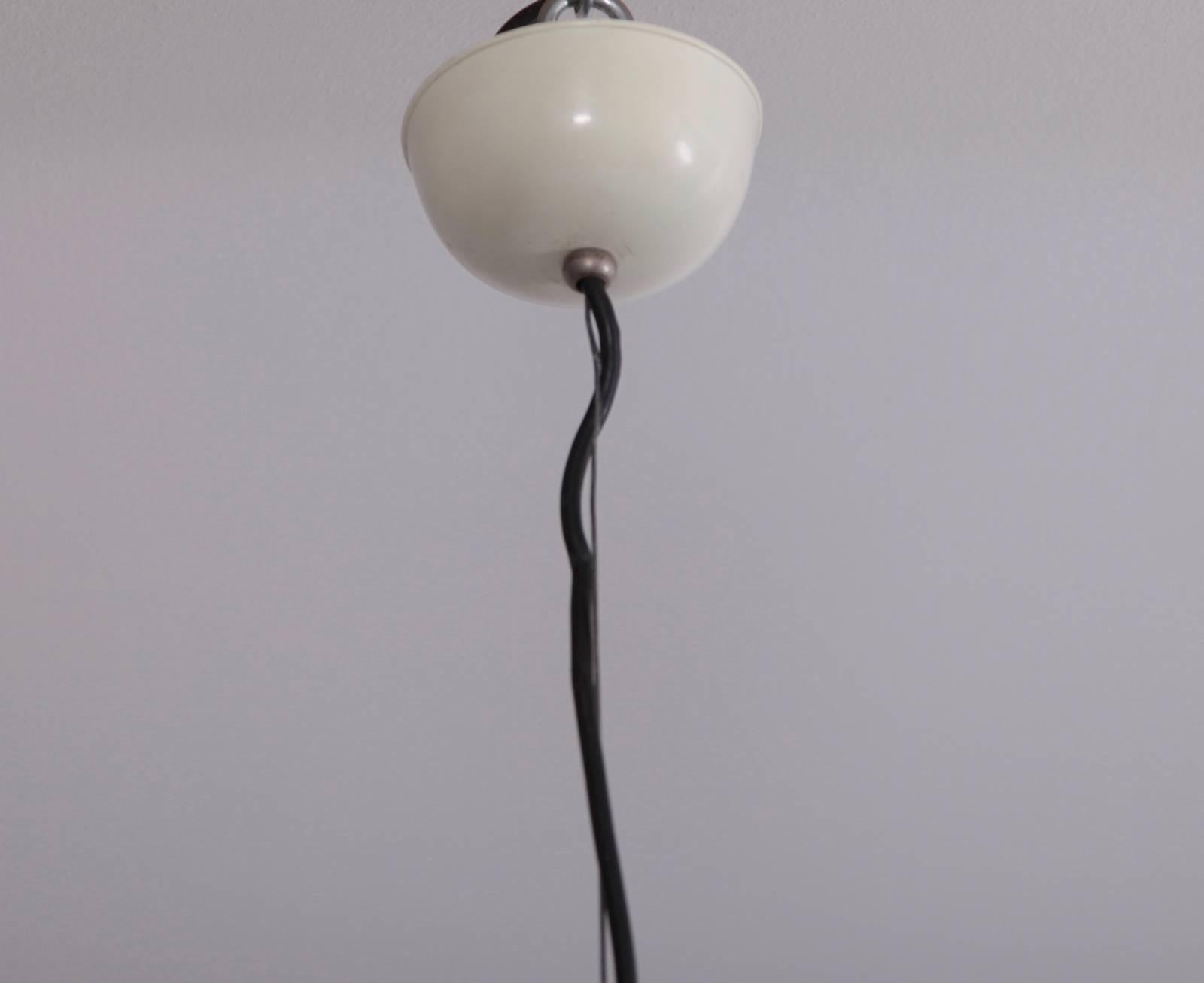 Italian Huge Melania Pendant Lamp by Renato Toso for Leucos in Murano Black and White