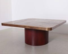 Seltener Couchtisch aus Messing von Heinz Lilienthal