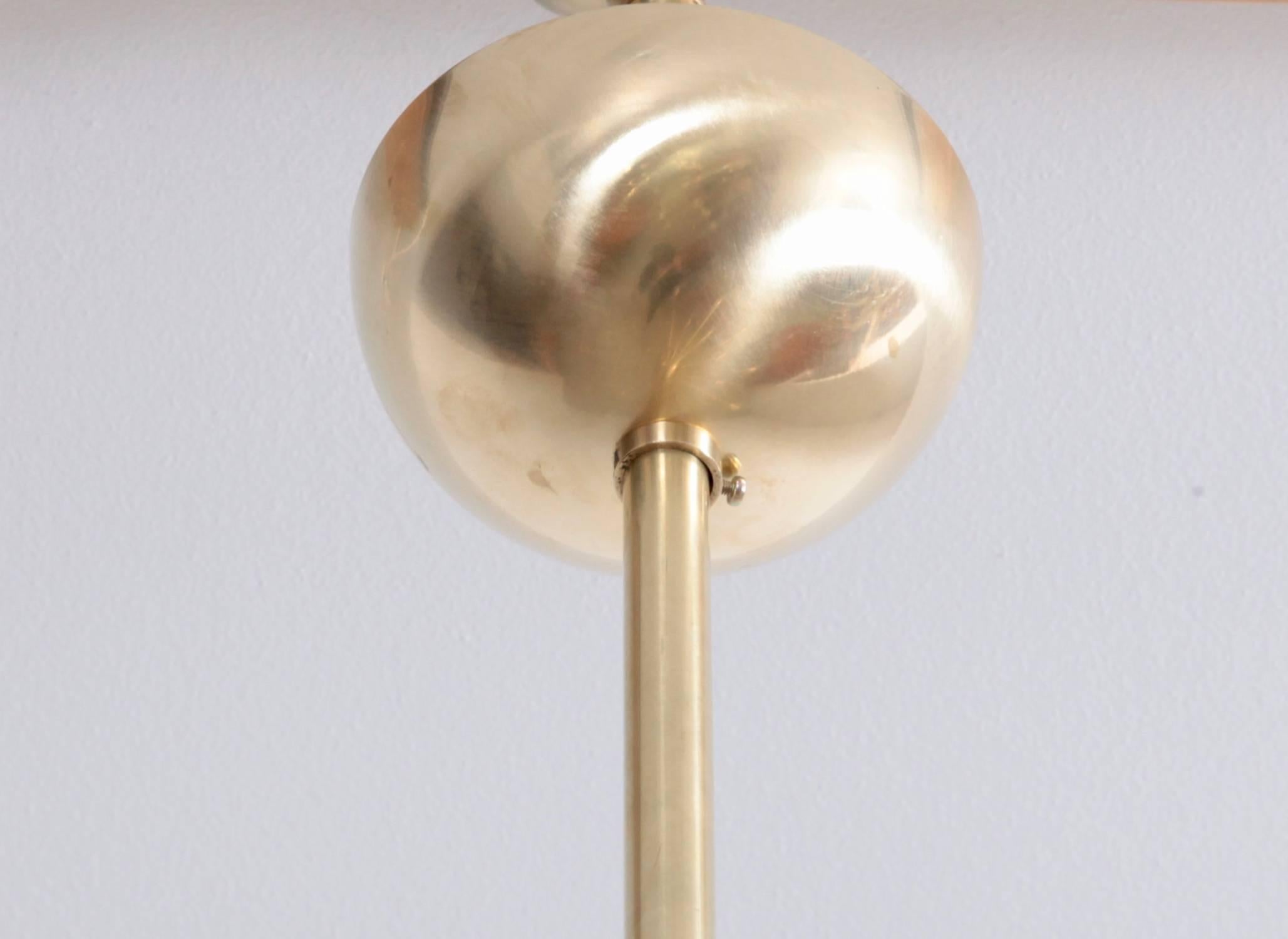 Mid-Century Modern Impressive Brass Sputnik Chandelier in the Manner of Stilnovo