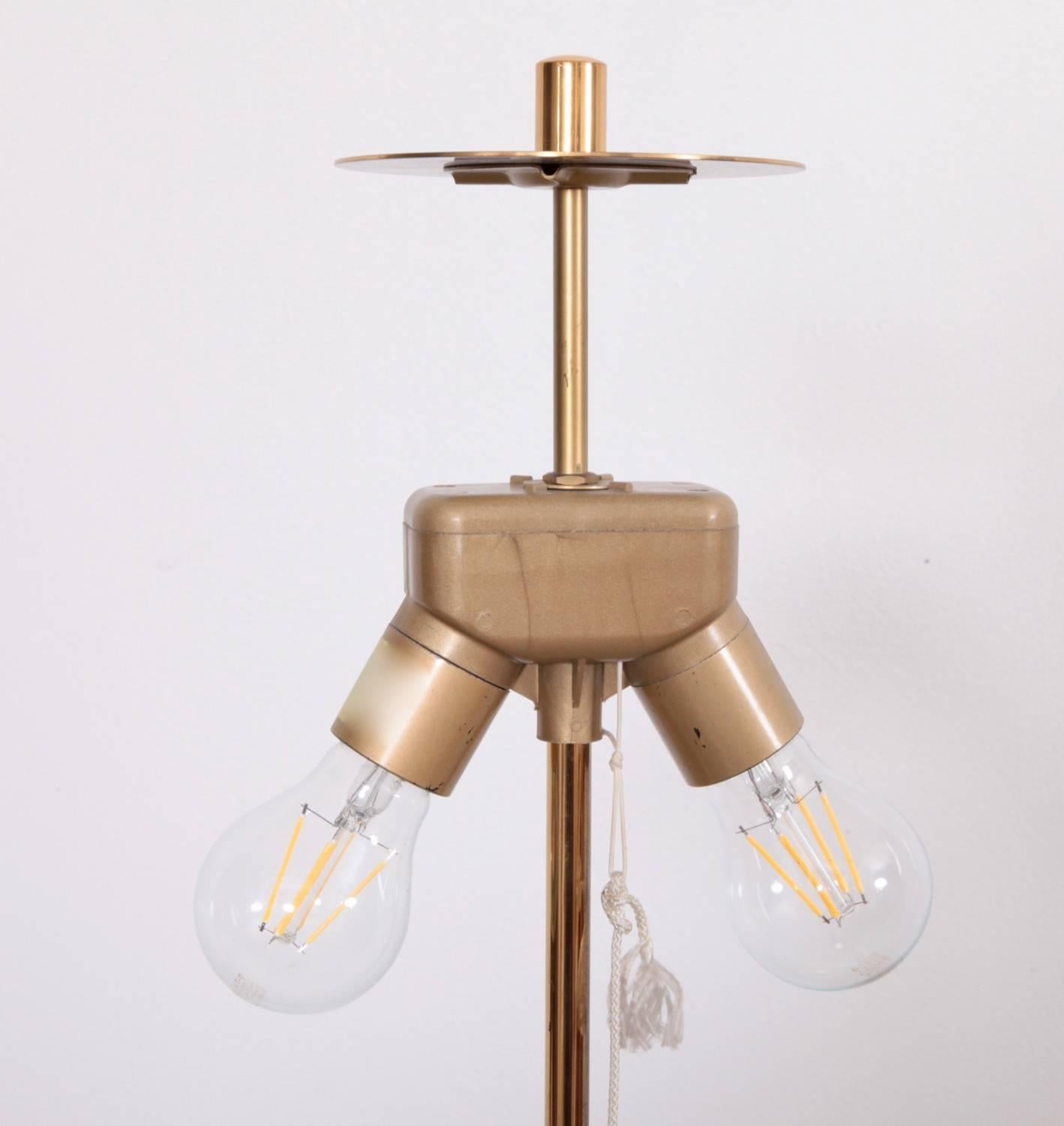 1 of 12 1970s Brass Floor Lamps by Cosack Lights, Germany For Sale 1