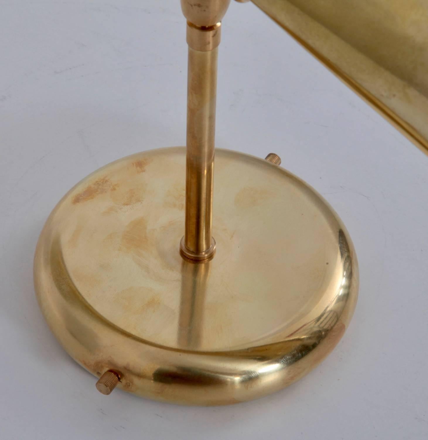 Mid-Century Modern 1 of 6 Brass Diabolo Wall Lamps or Scones For Sale