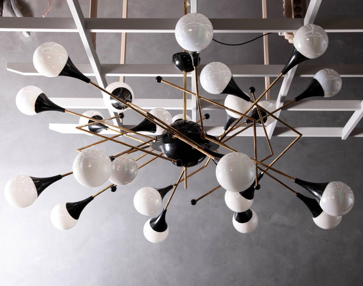 Italian Exceptional Huge Atomic or Sputnik Chandelier