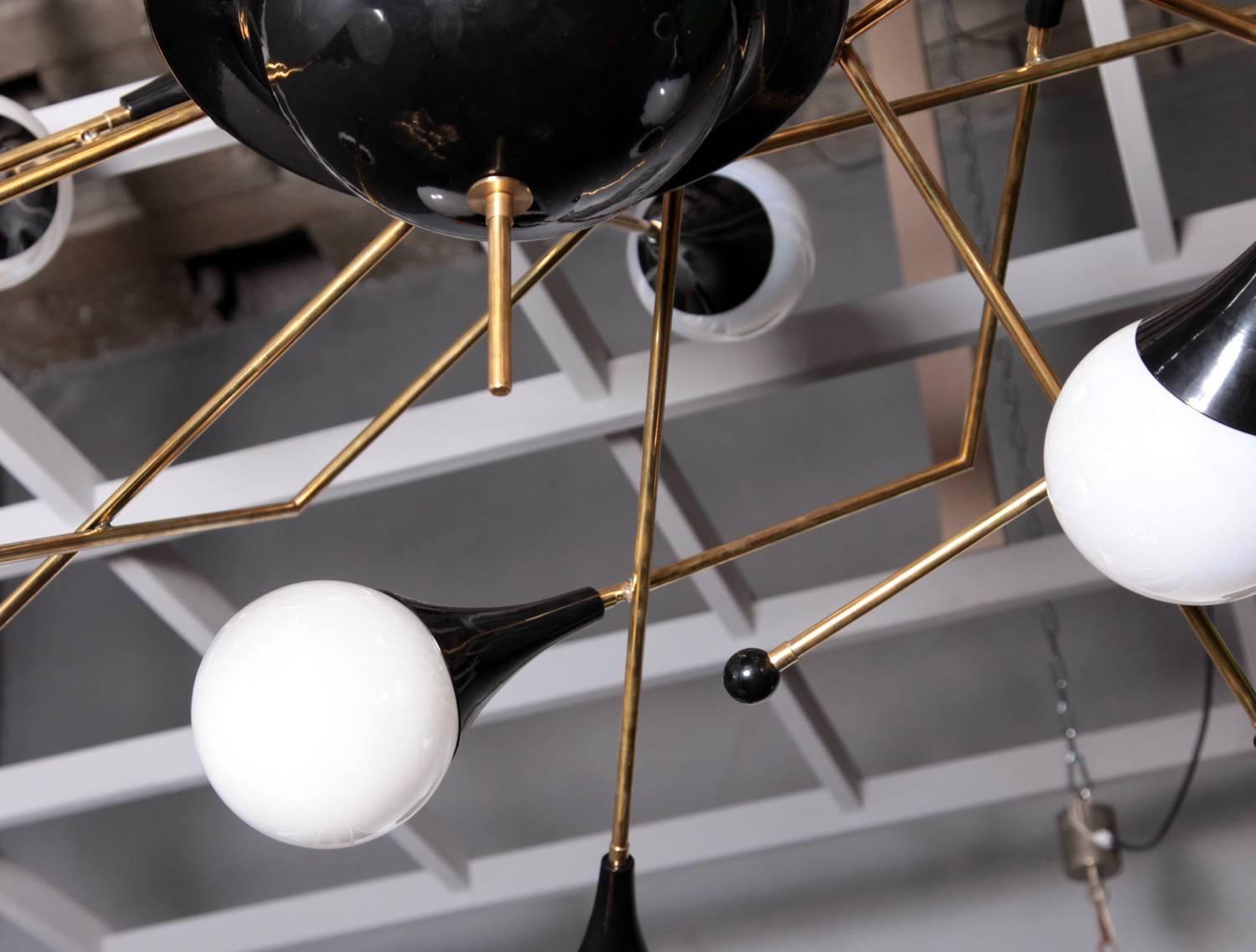 Contemporary Exceptional Huge Atomic or Sputnik Chandelier