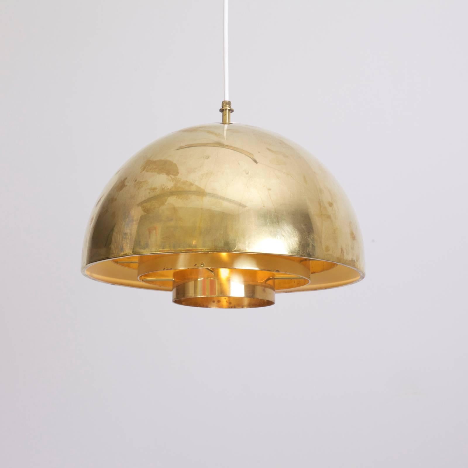 German Brass Chandelier or Pendant Light by Vereinigte Werkstätten München