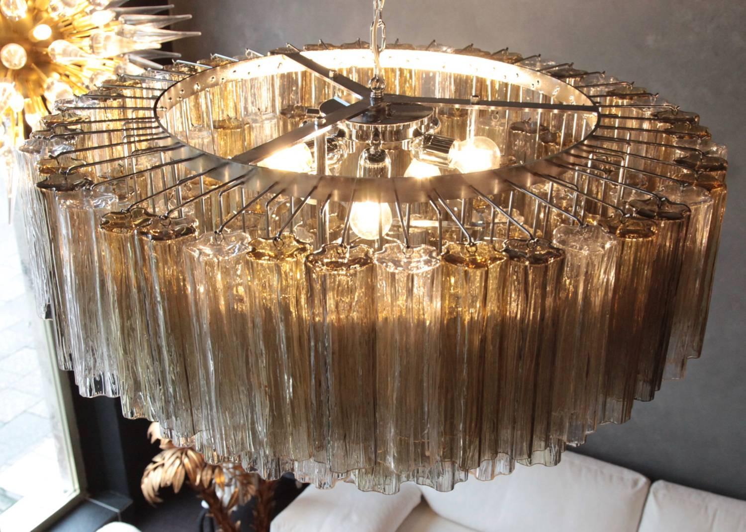 Very Huge Multi-Color Murano Tronchi Chandelier In New Condition For Sale In Berlin, BE