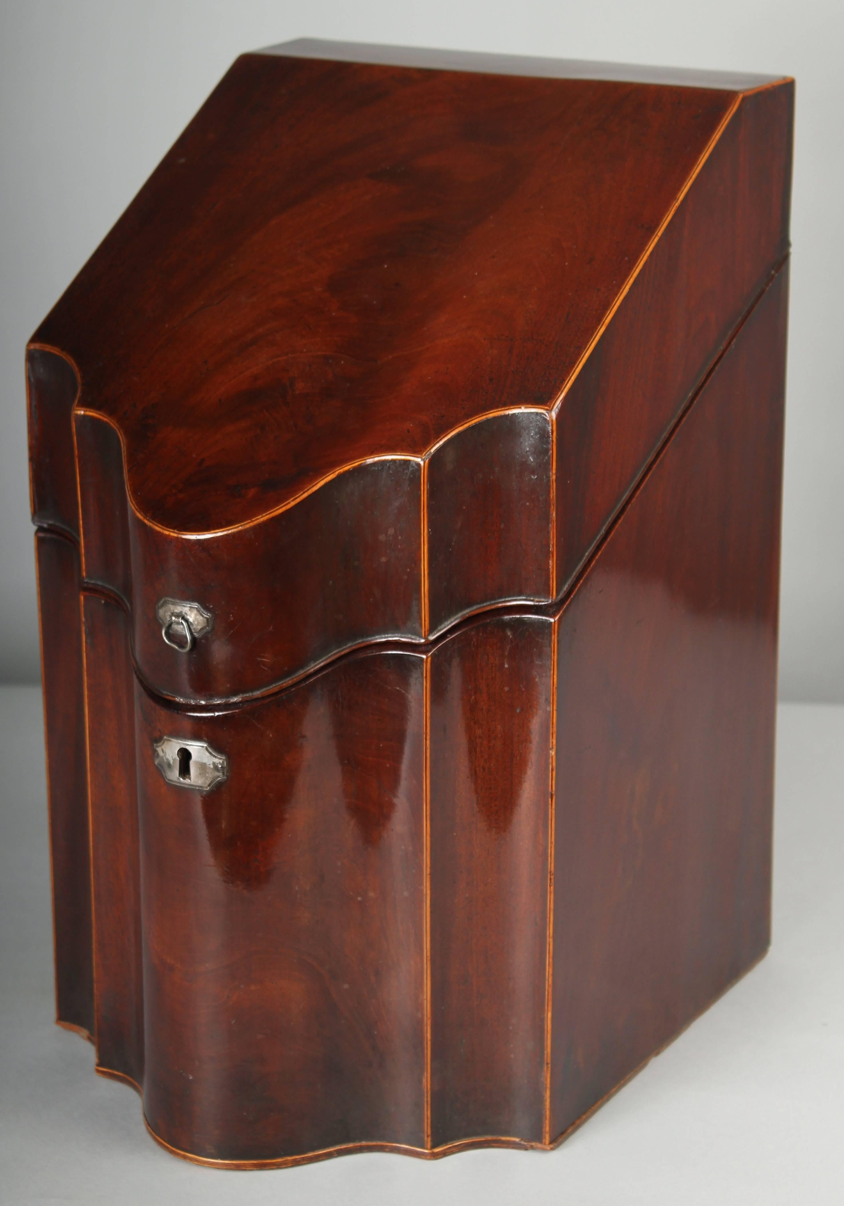 Late 18th Century George III Mahogany Cutlery-Box