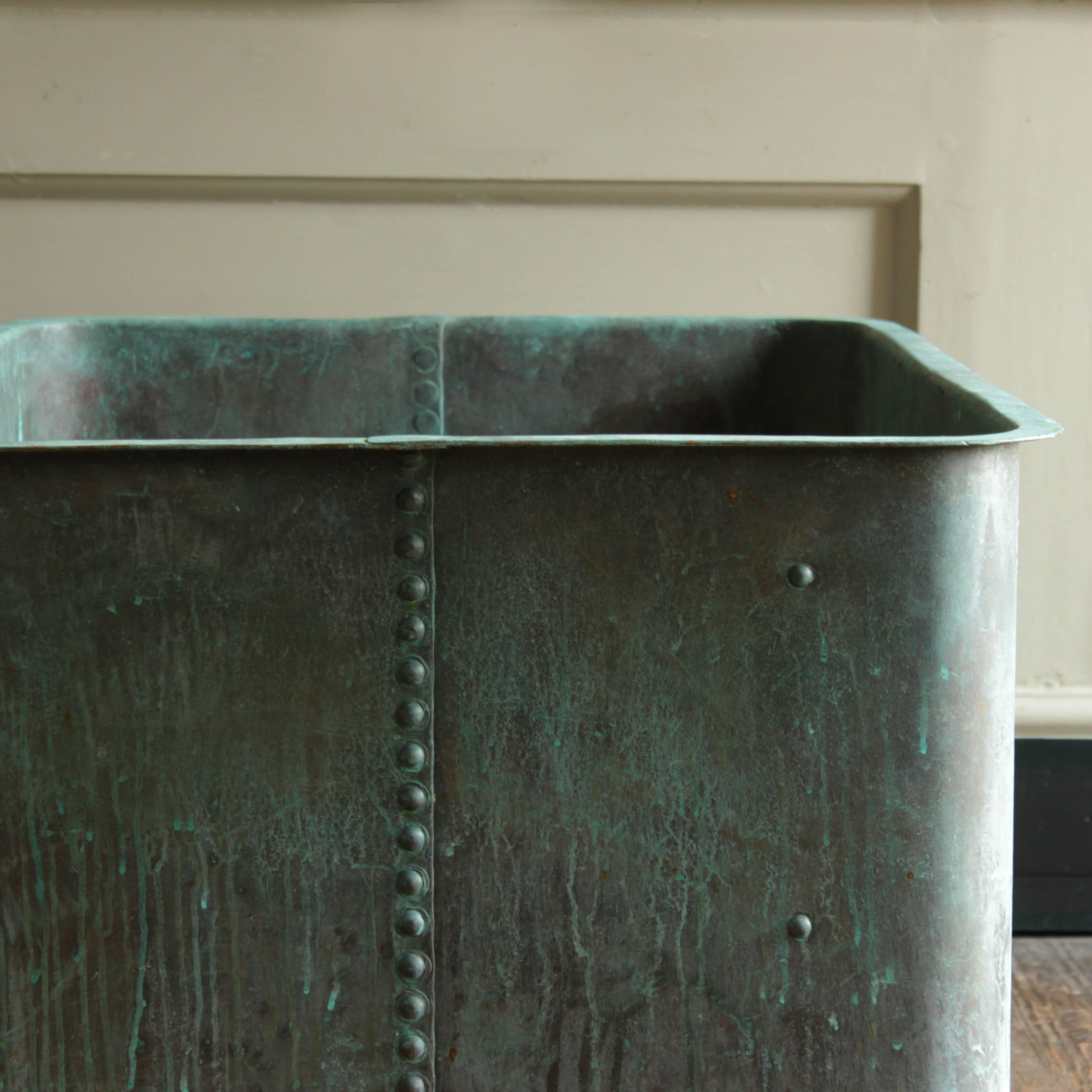 Early 20th Century Large French Copper Cistern