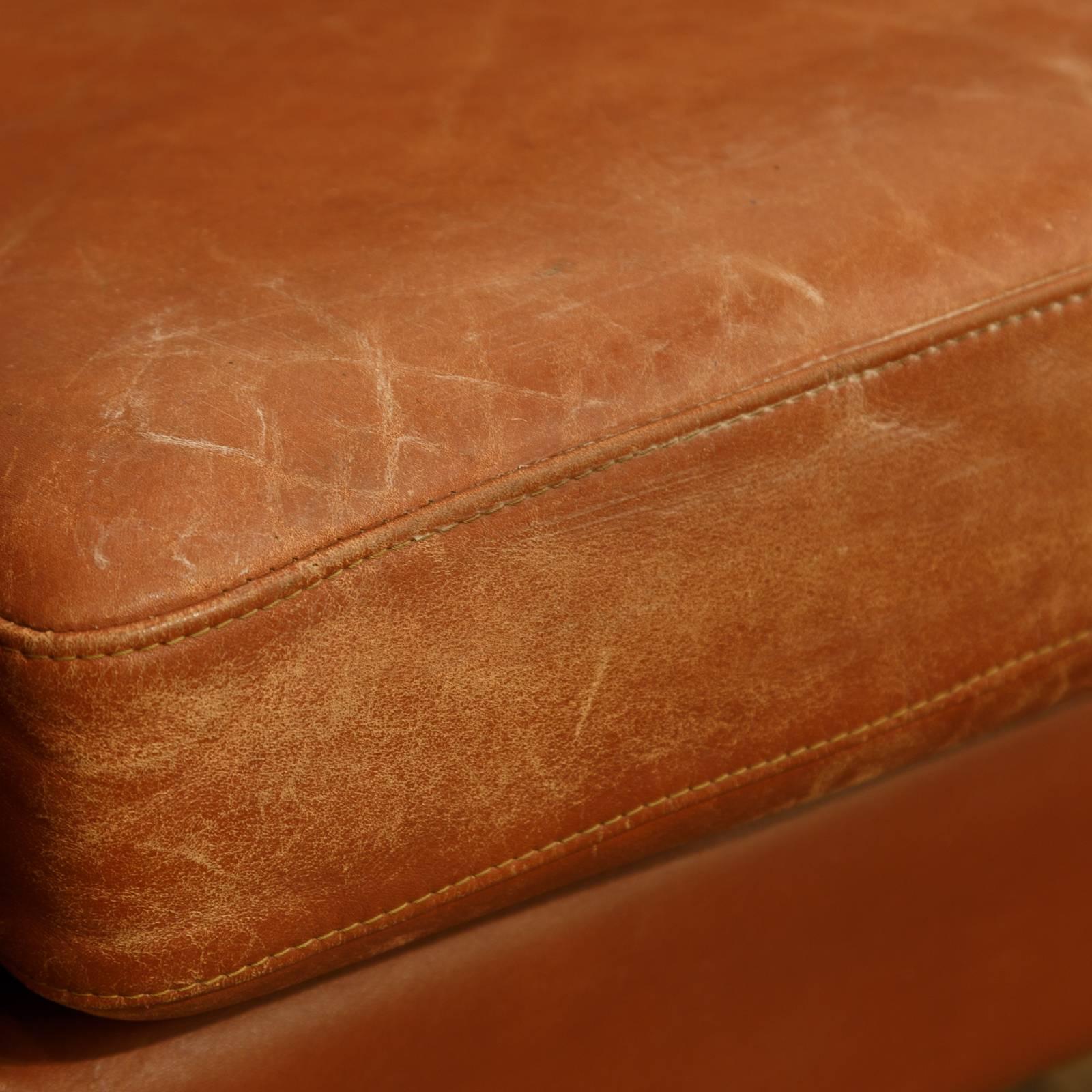 1960s Cognac Leather Sofa after Børge Mogensen, 2213 3