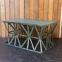 Copper Verdigris Patinated Coffee Table