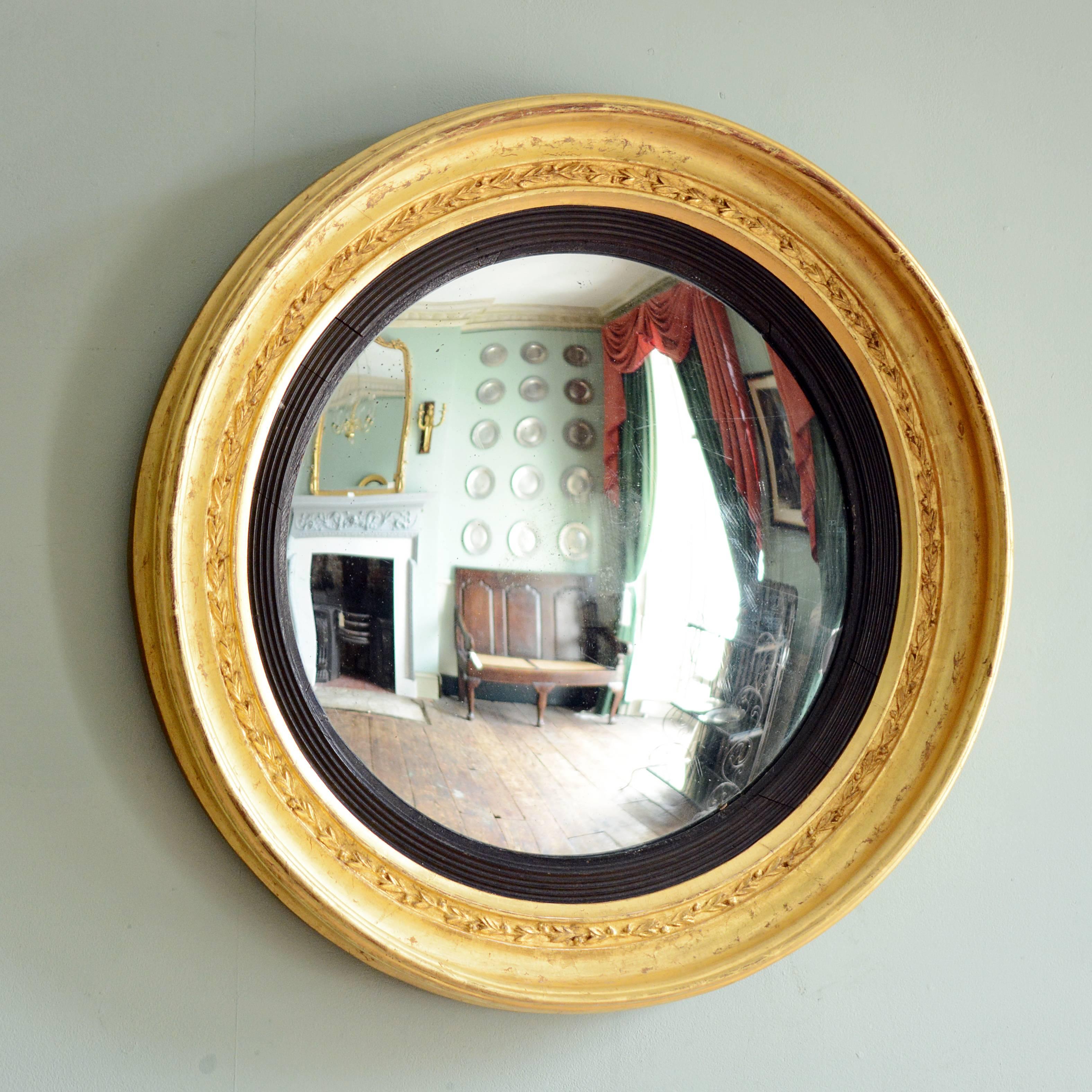 English Regency Convex Mirror