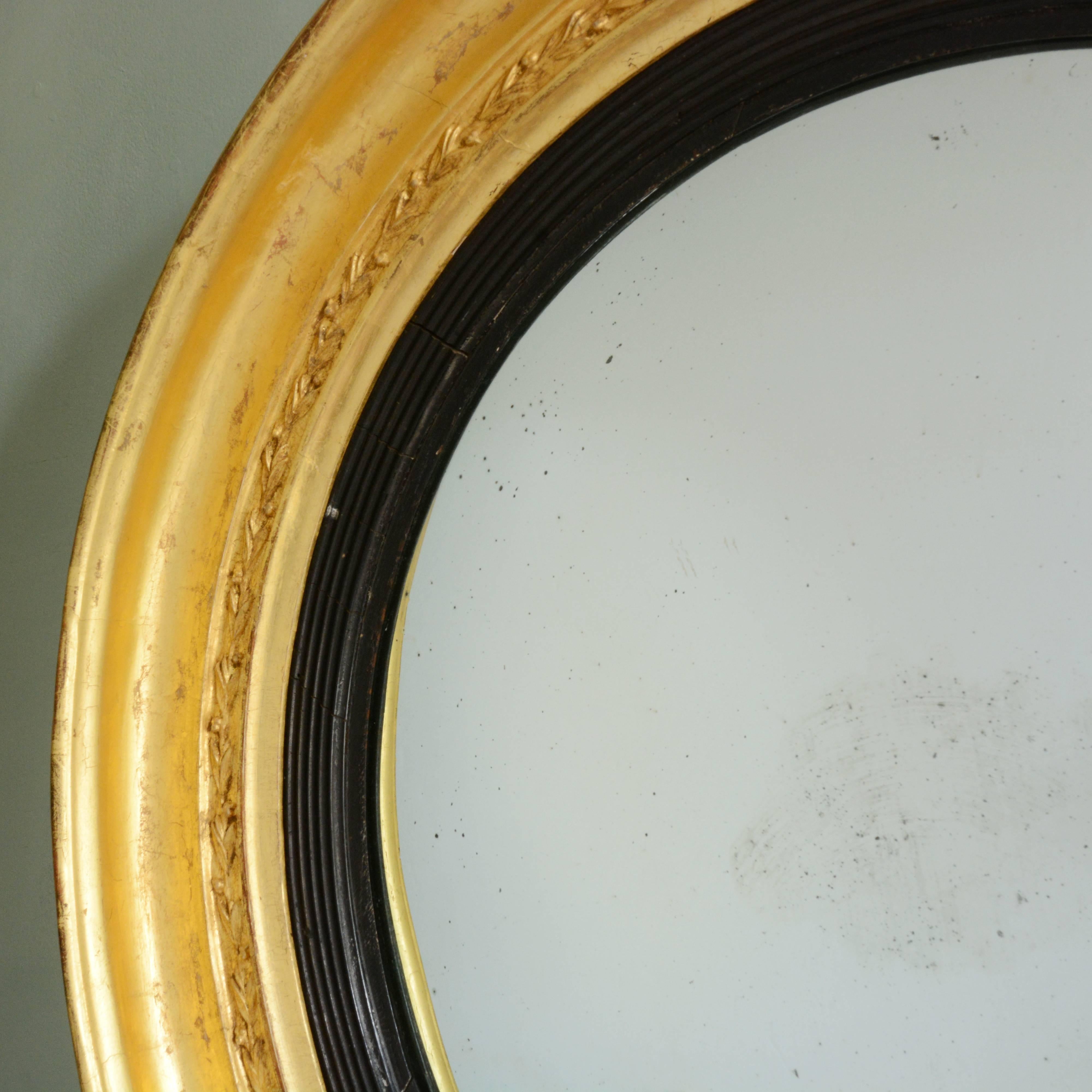 Regency Convex Mirror In Excellent Condition In London, GB