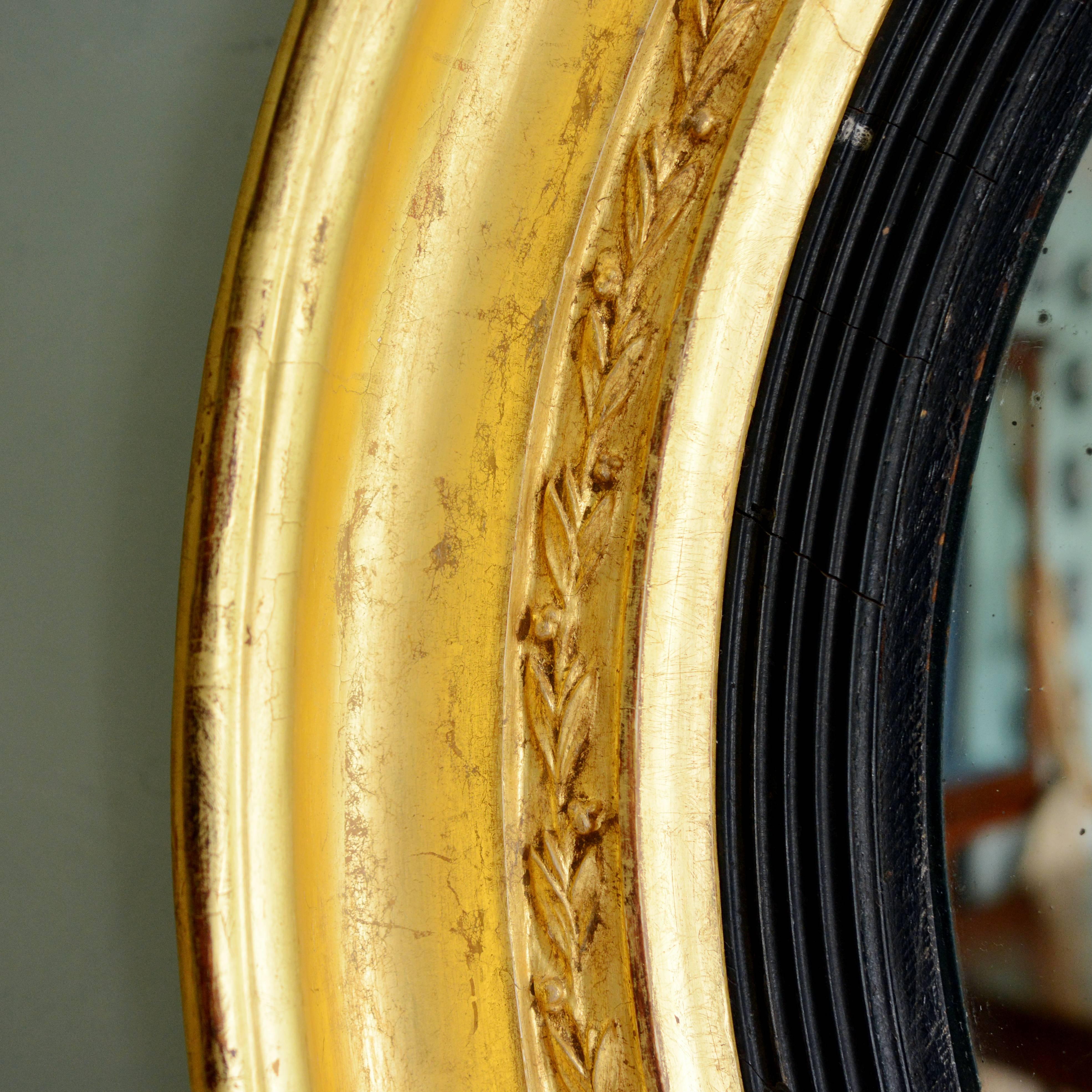 Early 19th Century Regency Convex Mirror