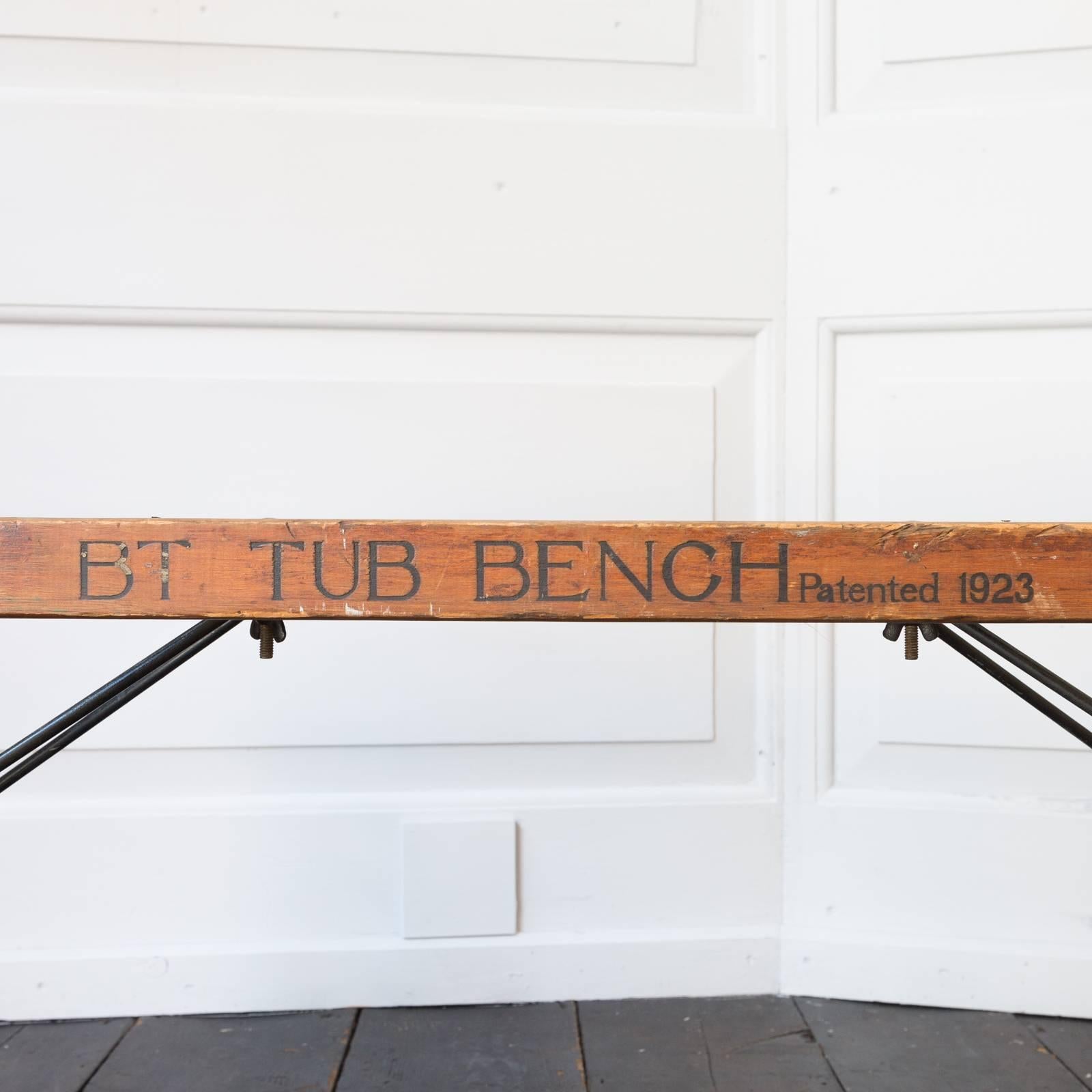 bt tub bench patented 1923