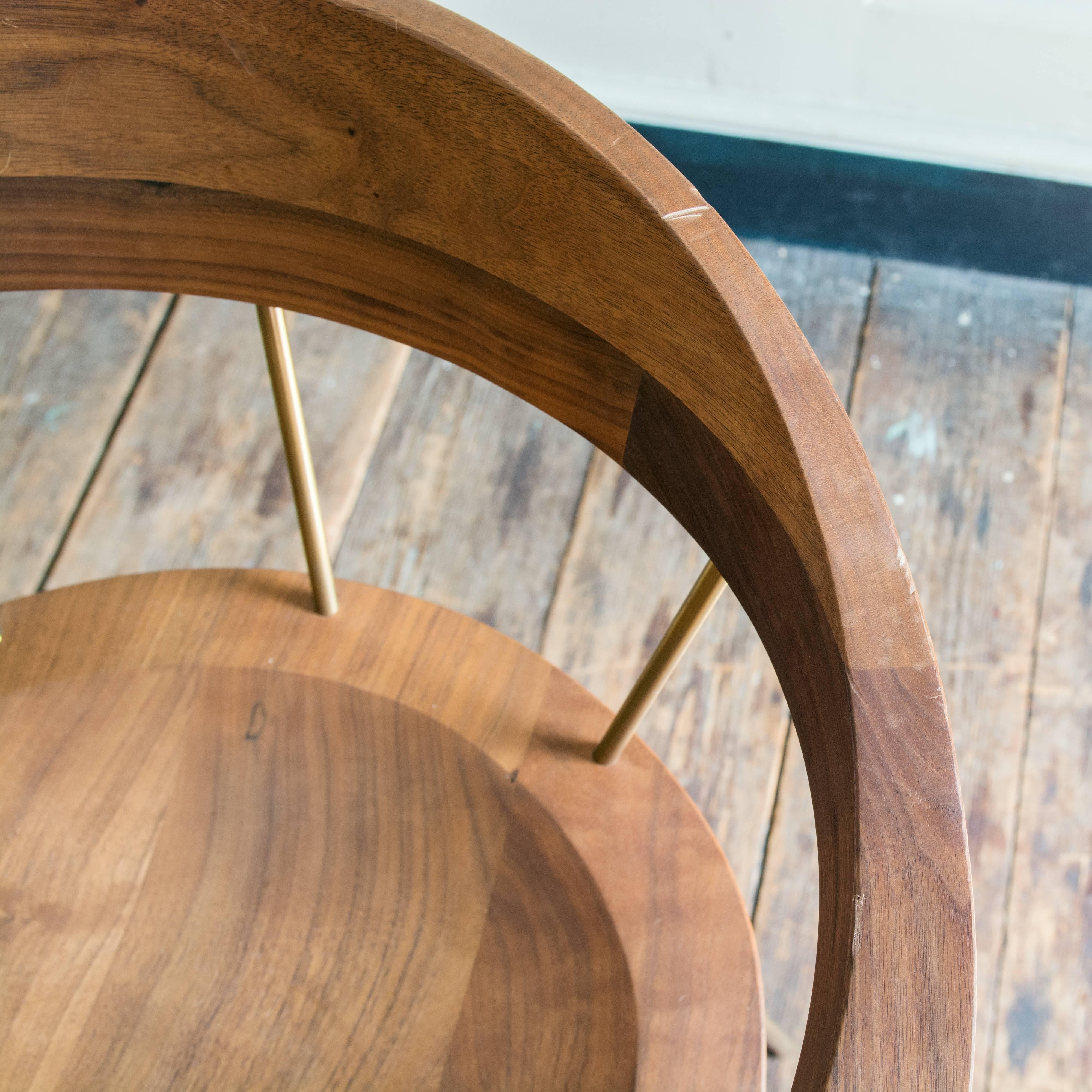 Contemporary Bassam Fellows 'Spindle' Bar Stool