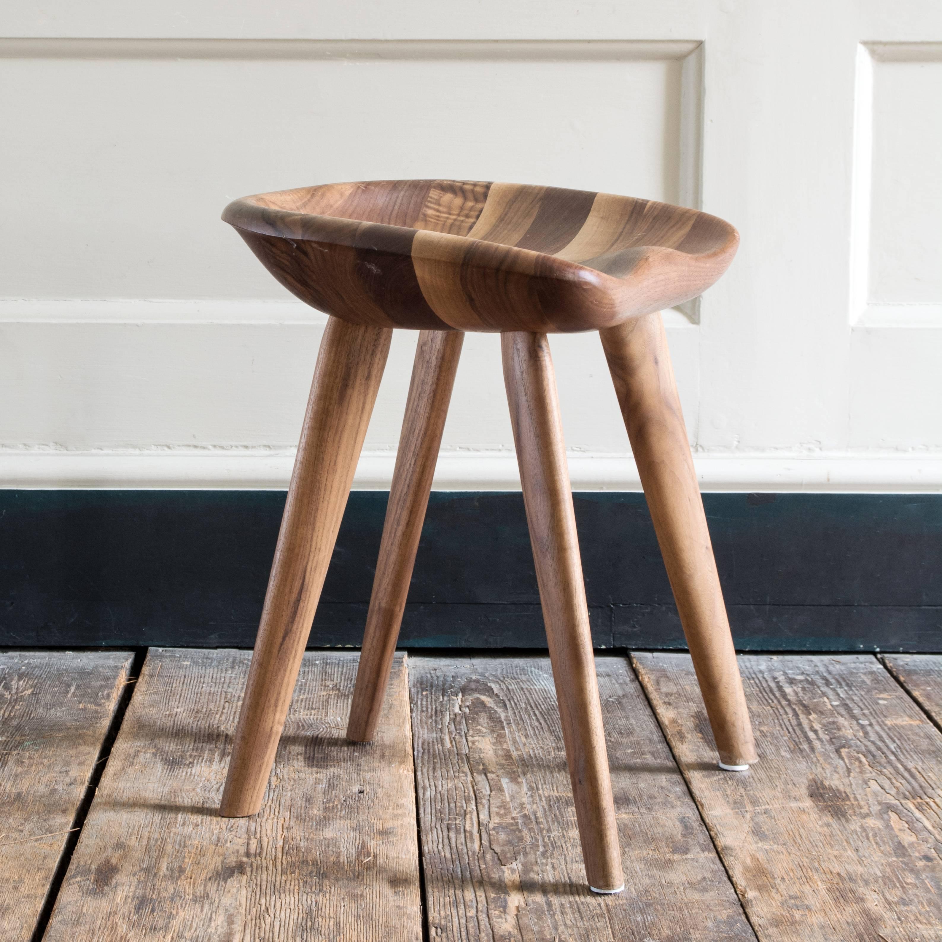 Bassam Fellows walnut 'tractor' stools. Eight available.

Dimensions: 49cm (19¼