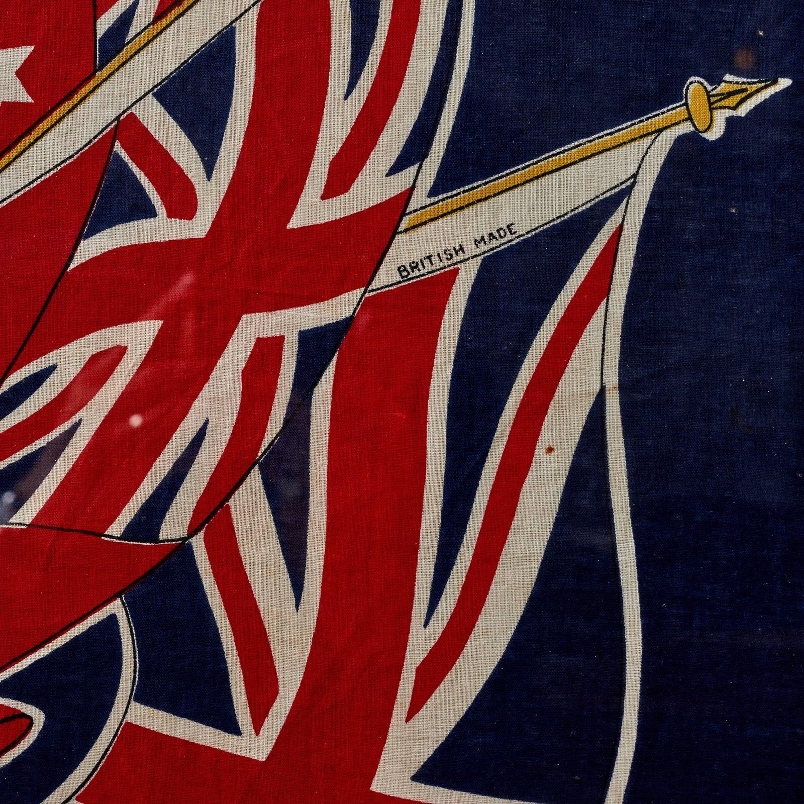 Folk Art George VI Coronation Banner, circa 1937