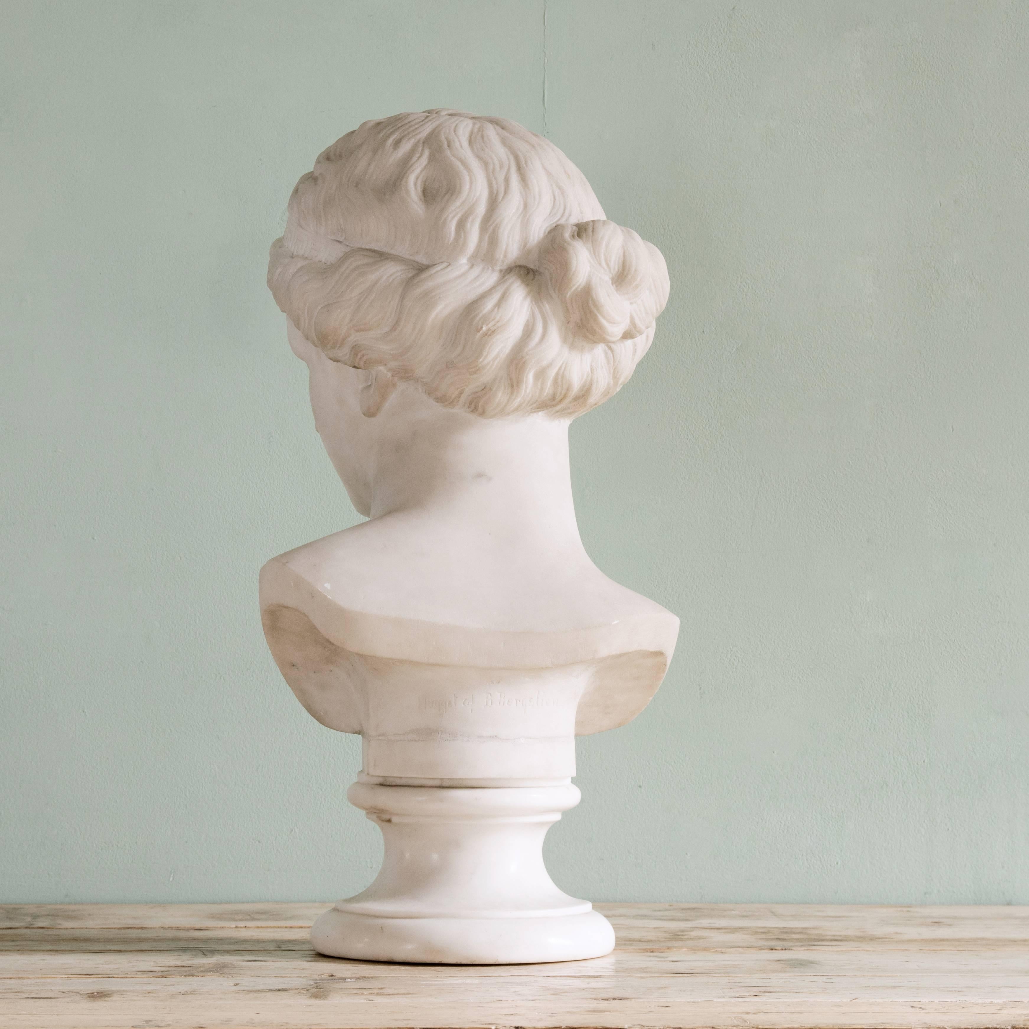 European 19th Century Marble Bust of Venus