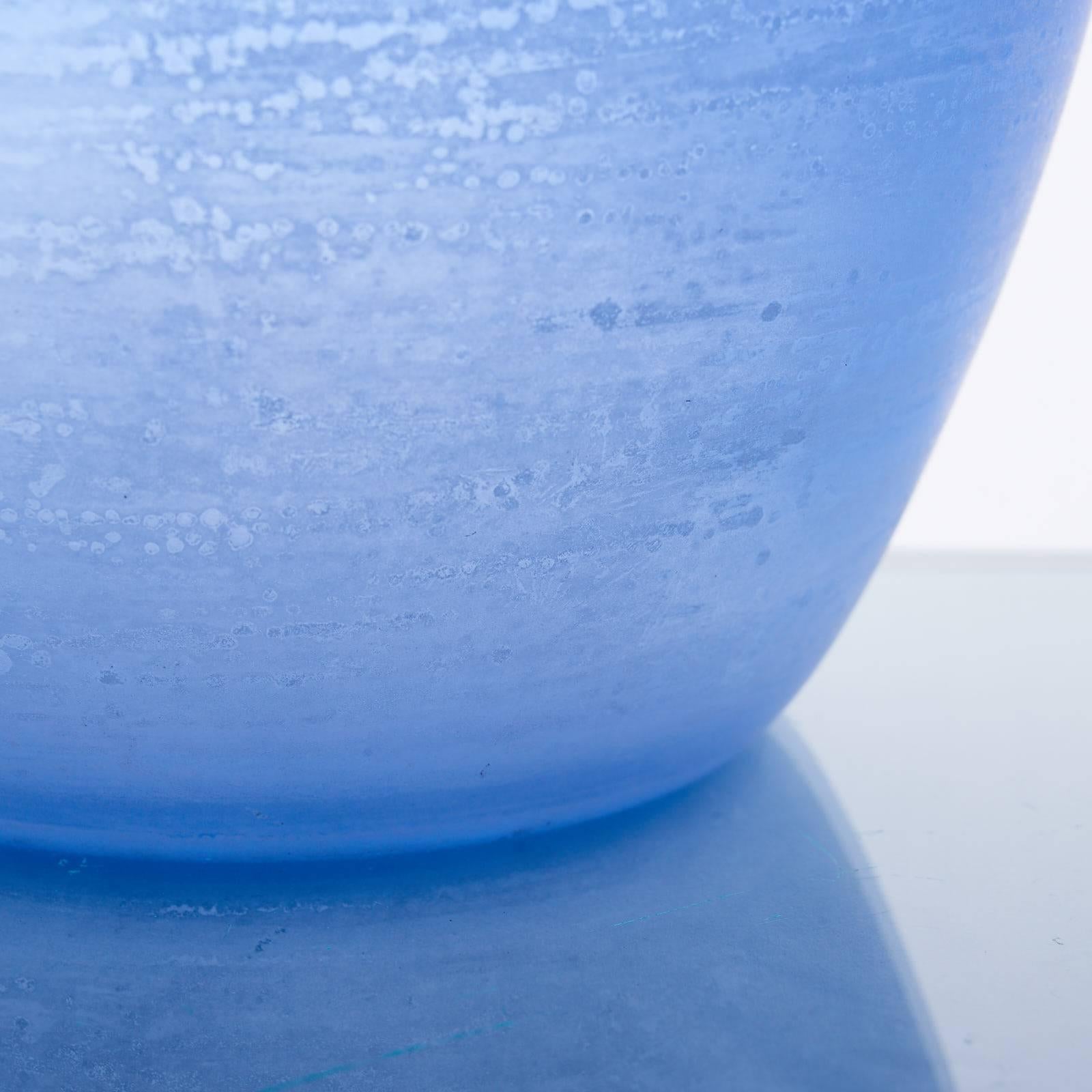 Blown Glass Blue 'Cenedese' Vase