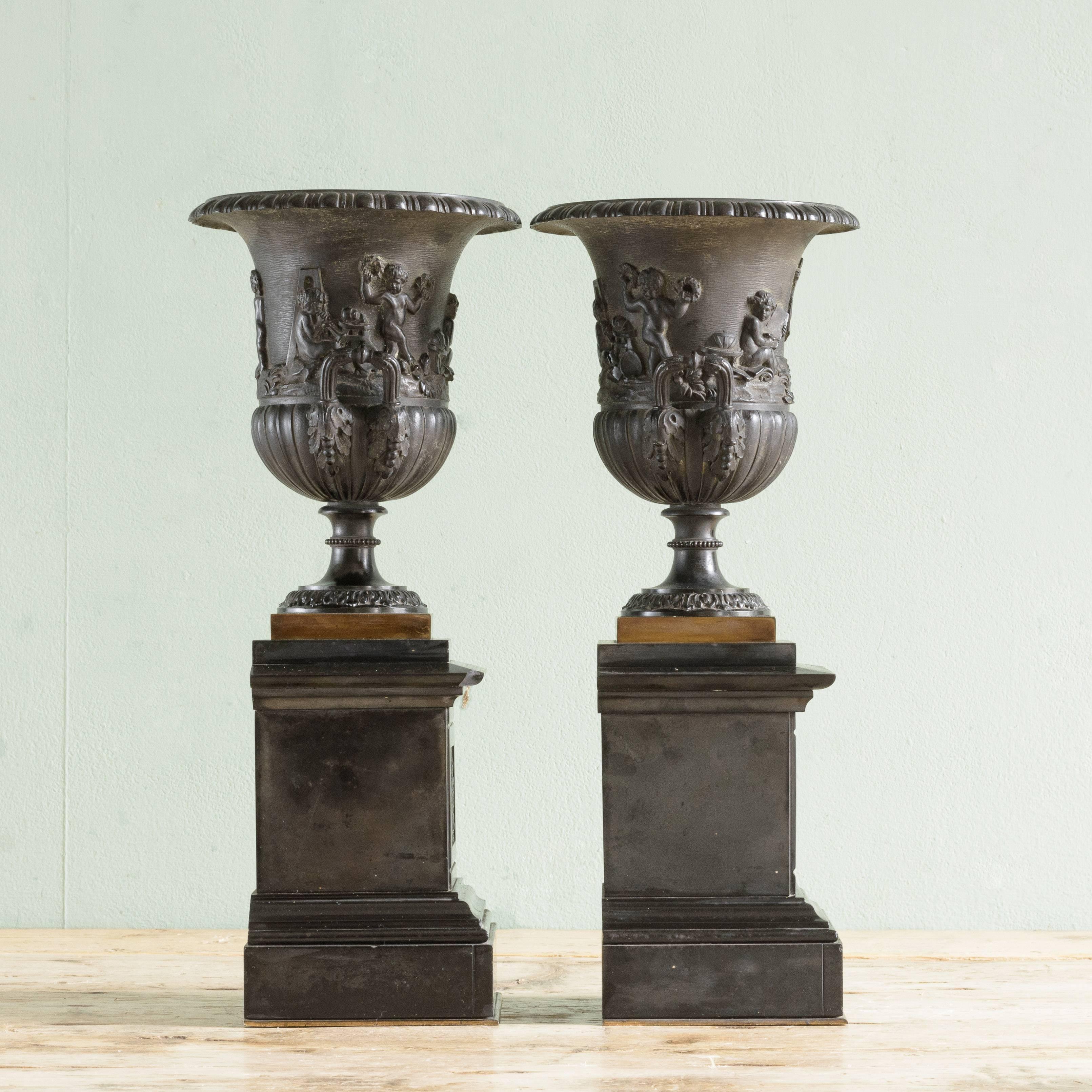 19th Century Mantel Urns 2