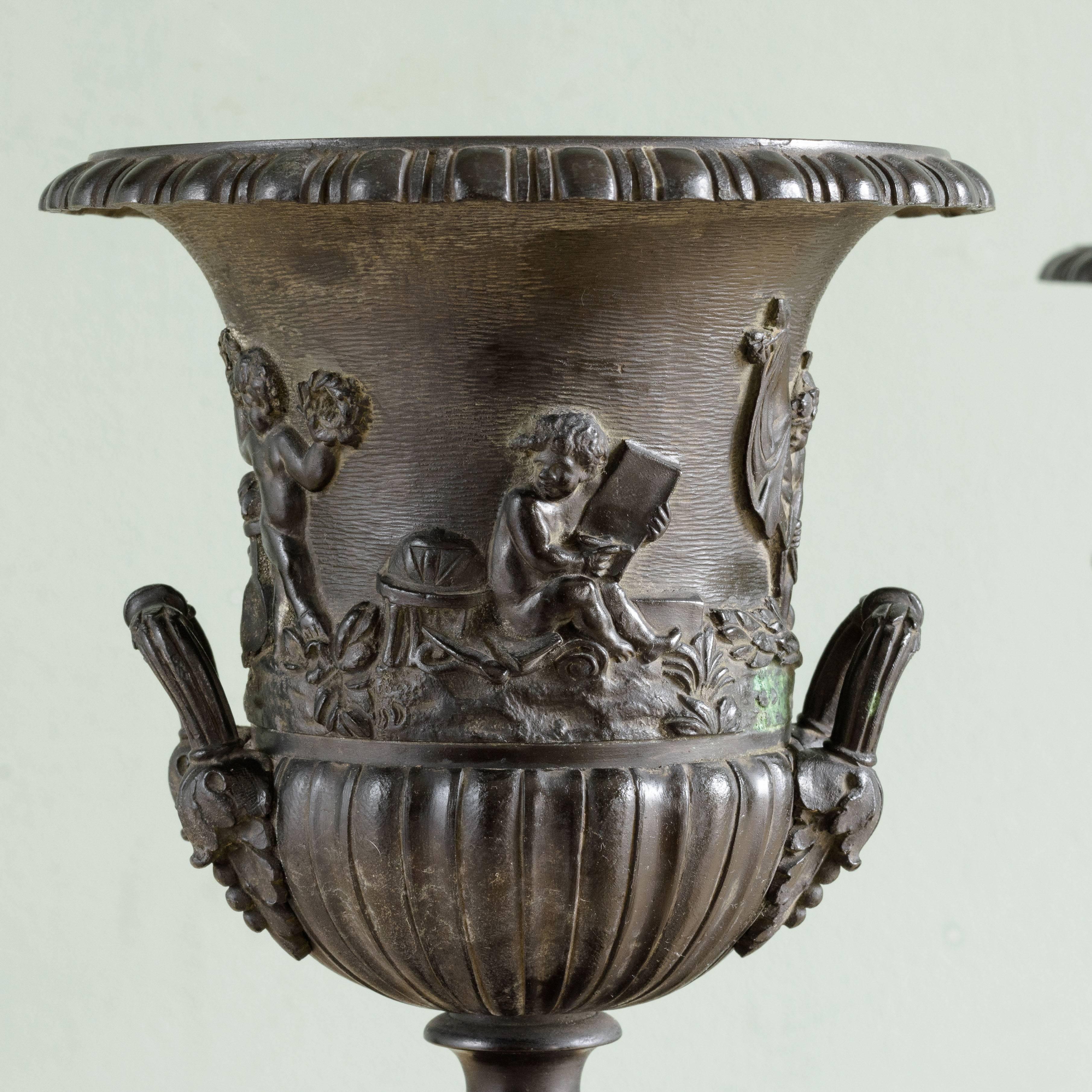 19th Century Mantel Urns 4