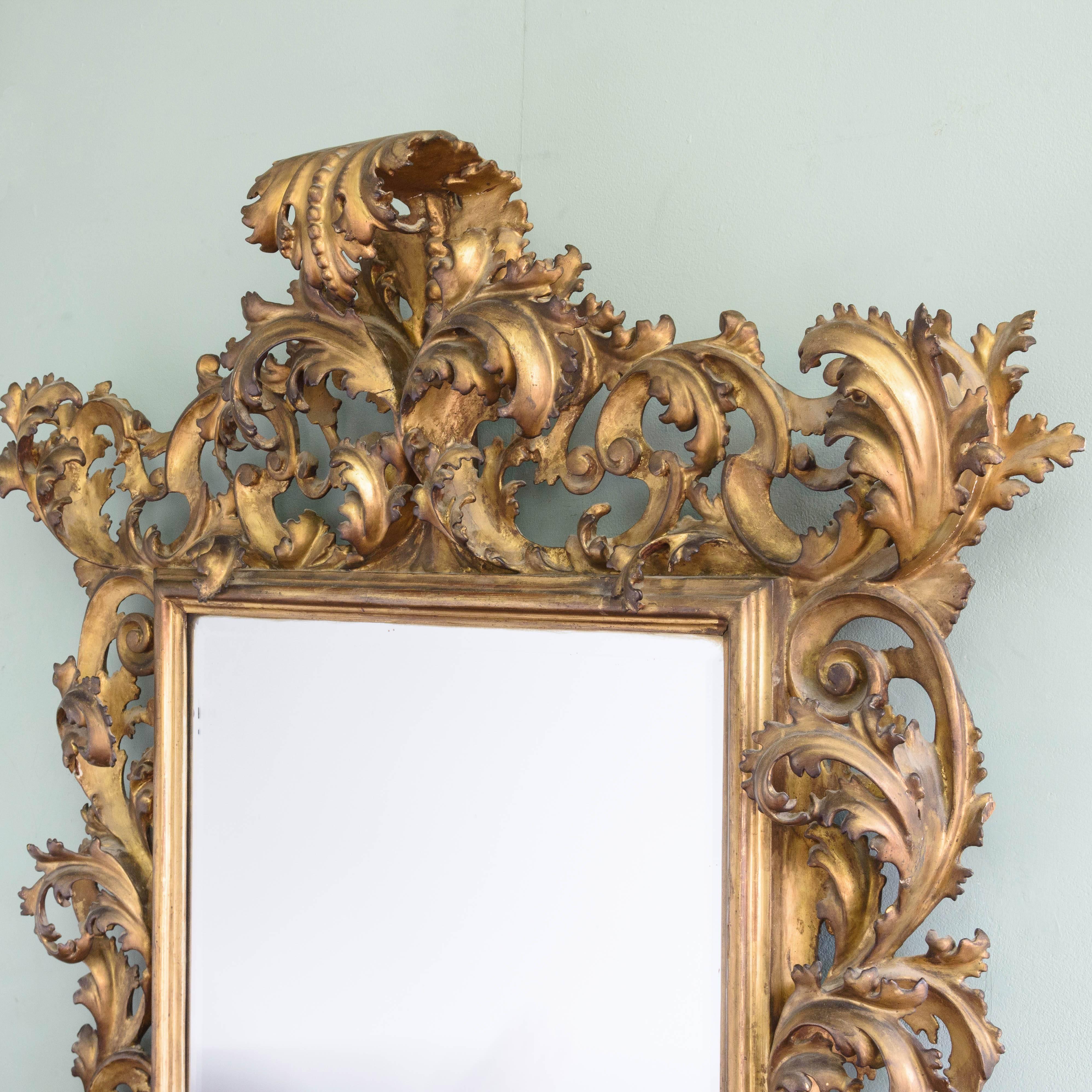 Italian, 19th Century Wall Mirror In Good Condition In London, GB