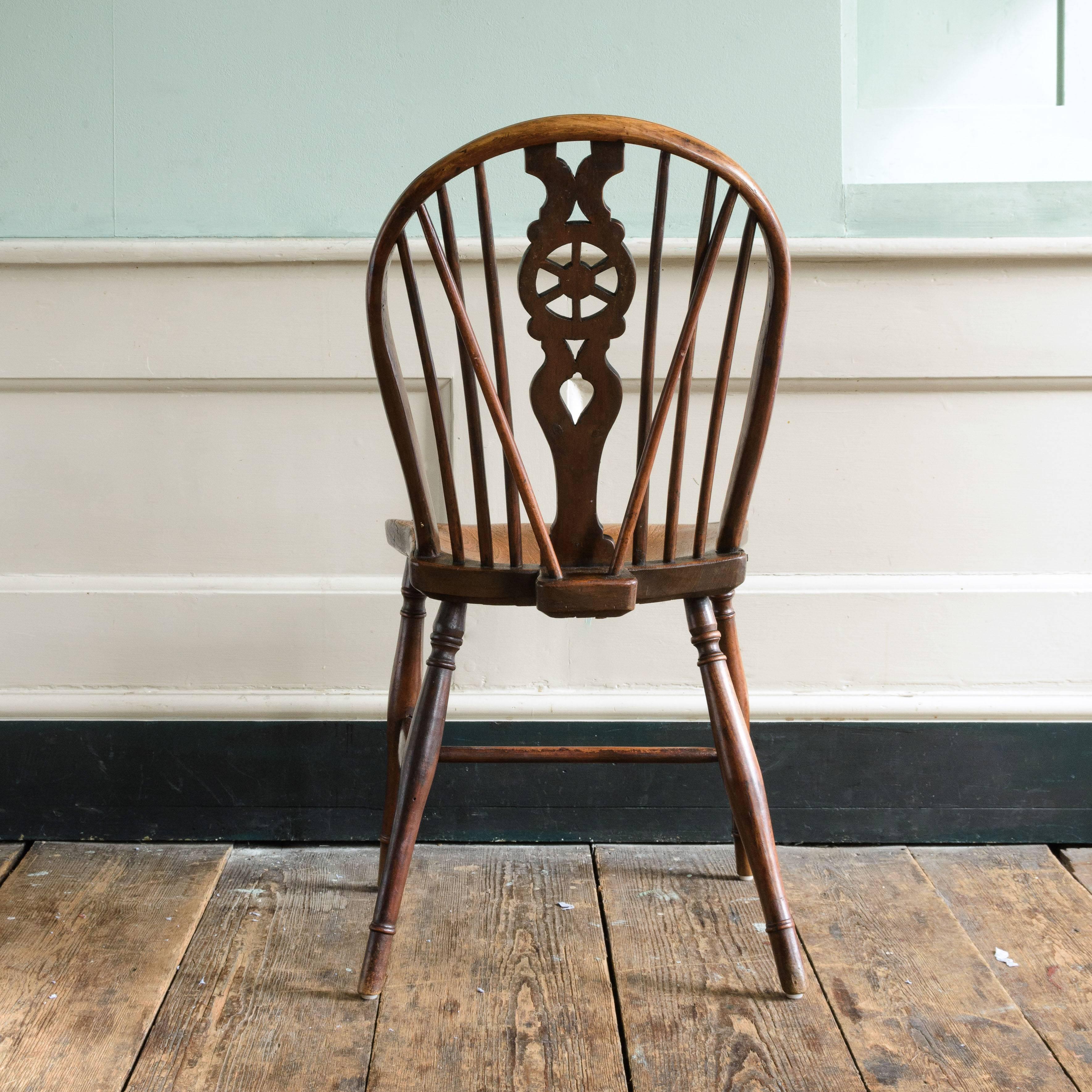 Matched Set of Seven Buckinghamshire Wheel-Back Windsor Chairs 1
