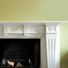 Large Late Nineteenth Century English Statuary Marble Fireplace
