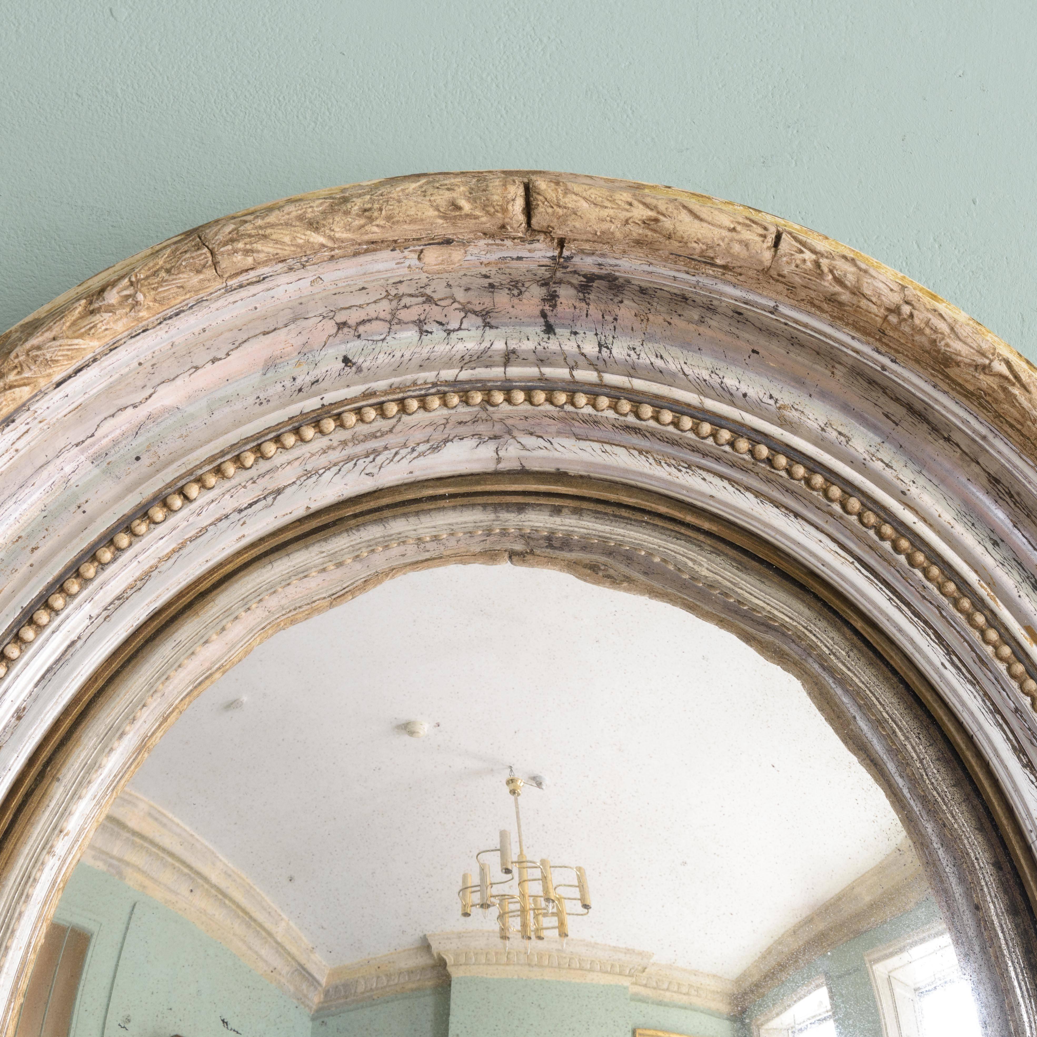 Silver Gilt Oval Convex Mirror 1