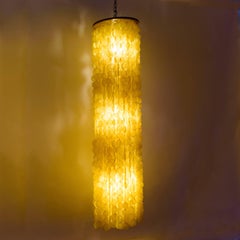 Danish Capiz Shell Chandelier Attributed to Verner Panton