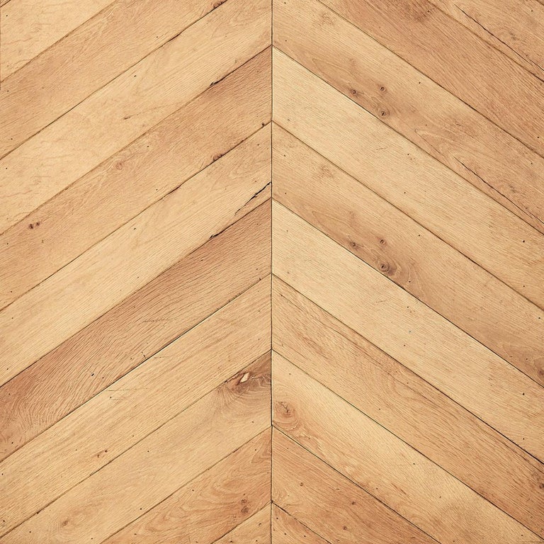 Carpathian oak chevron flooring