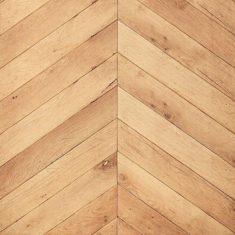 Carpathian oak chevron flooring