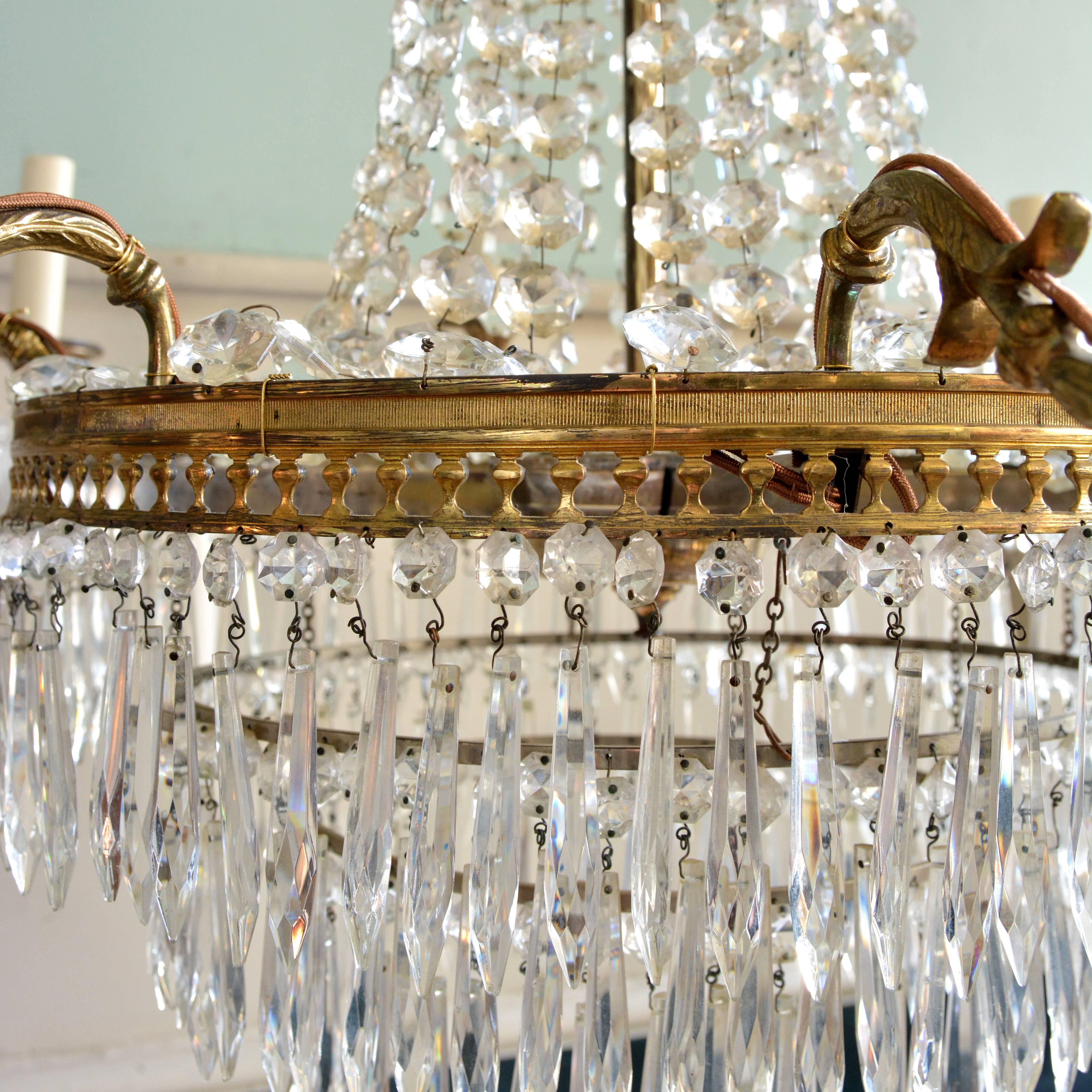 20th Century French Glass Chandeliers