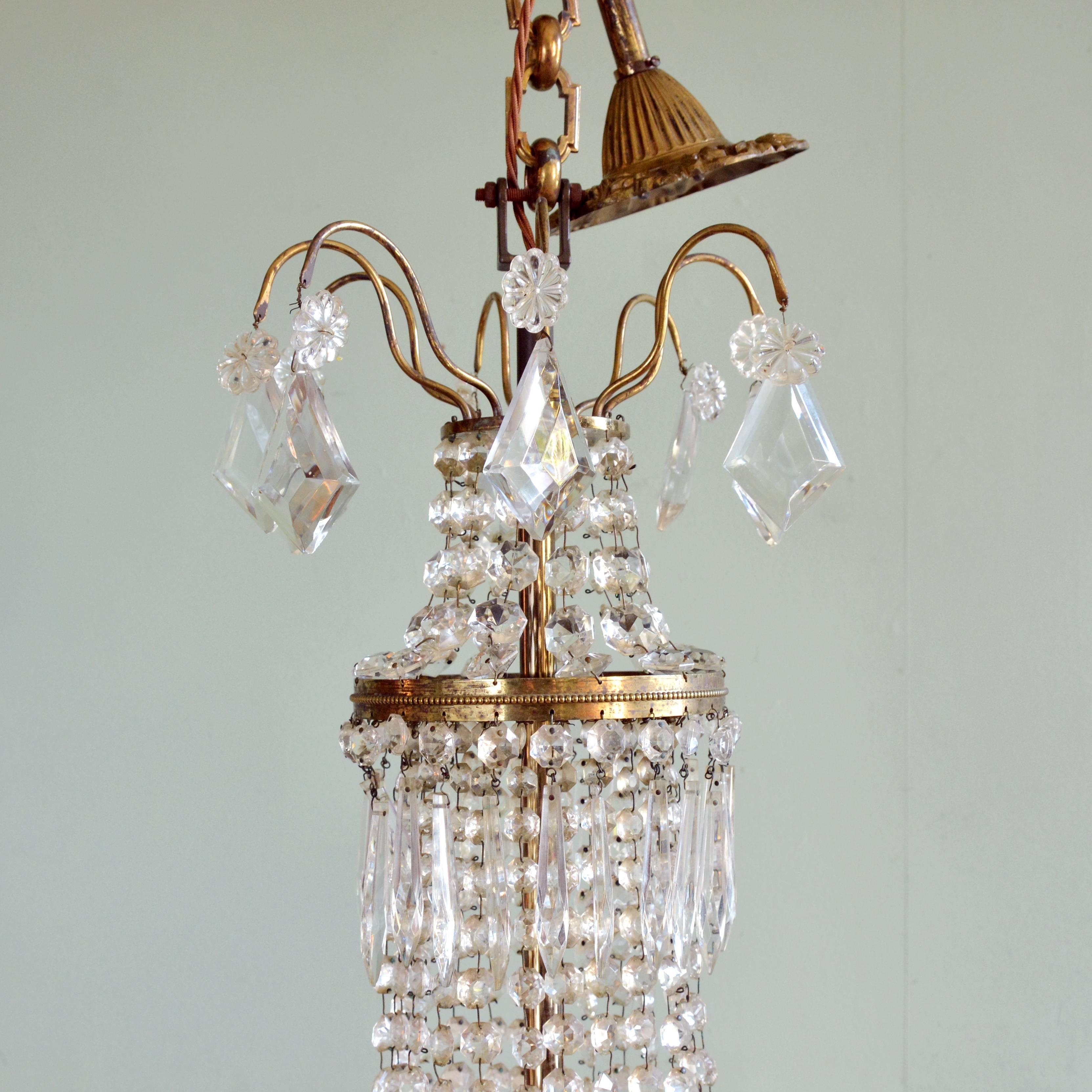 French Glass Chandeliers In Good Condition In London, GB