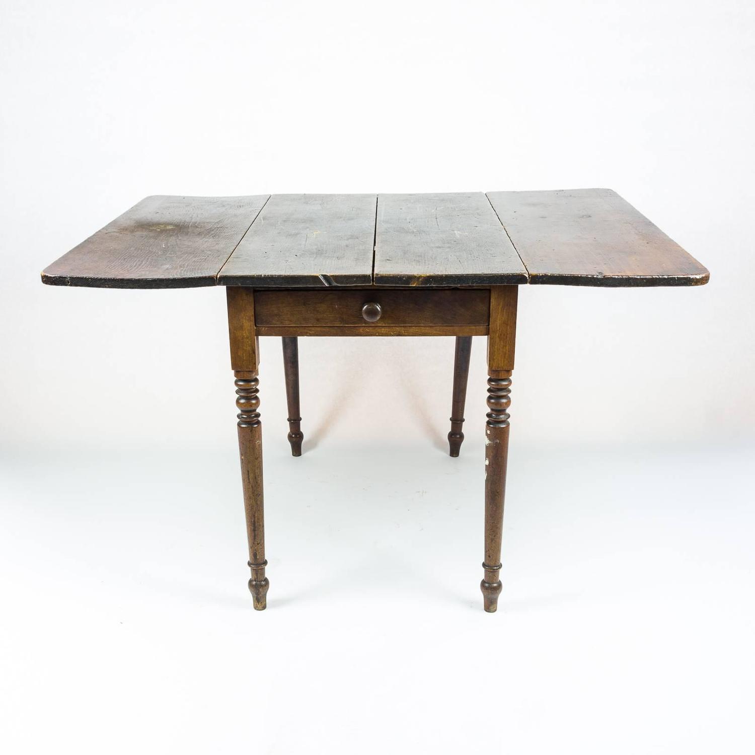 Edwardian DropLeaf Kitchen Table at 1stdibs