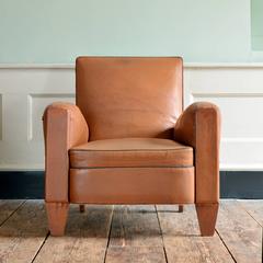 French Leather Club Chairs