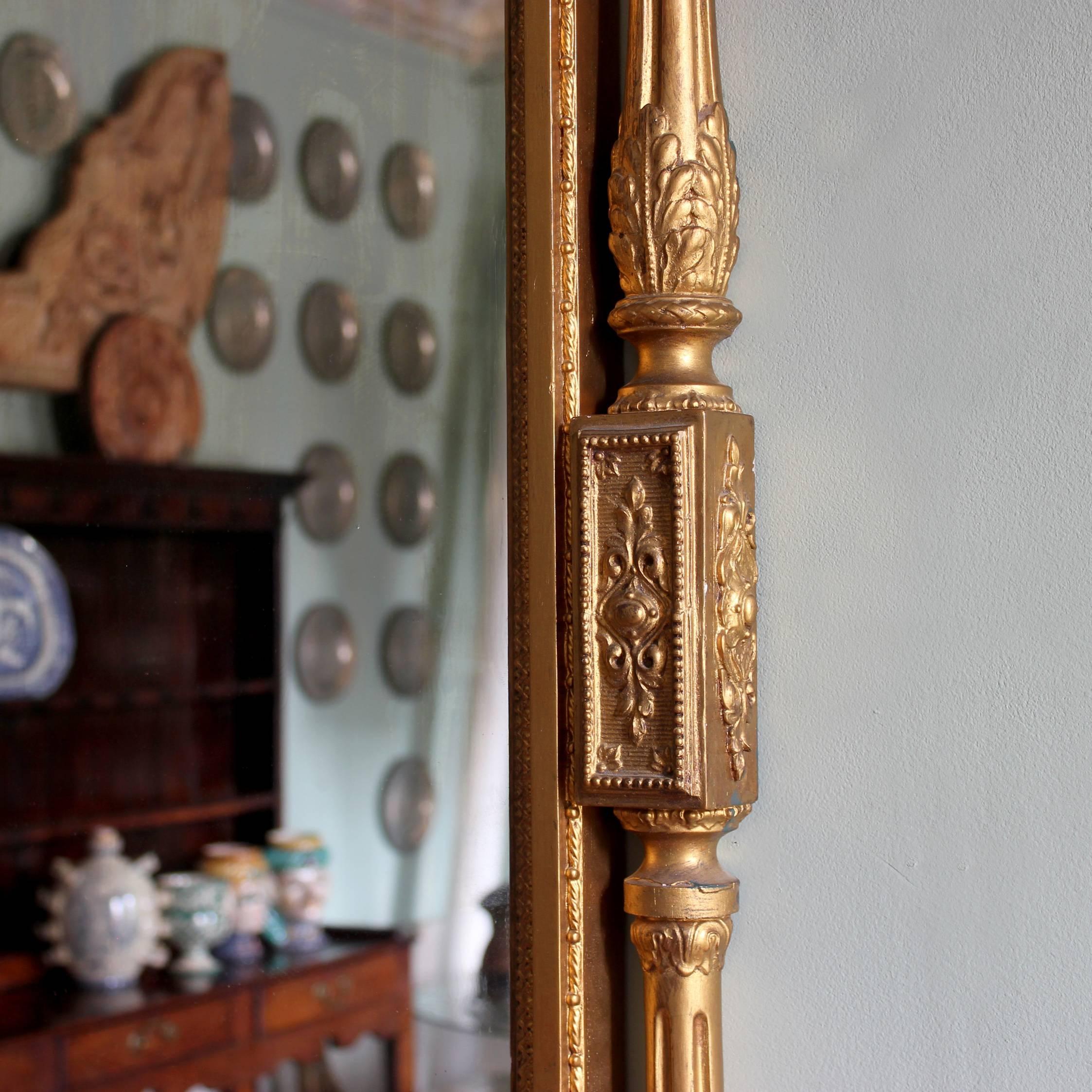 Mid-Victorian Giltwood Overmantle Mirror In Good Condition In London, GB