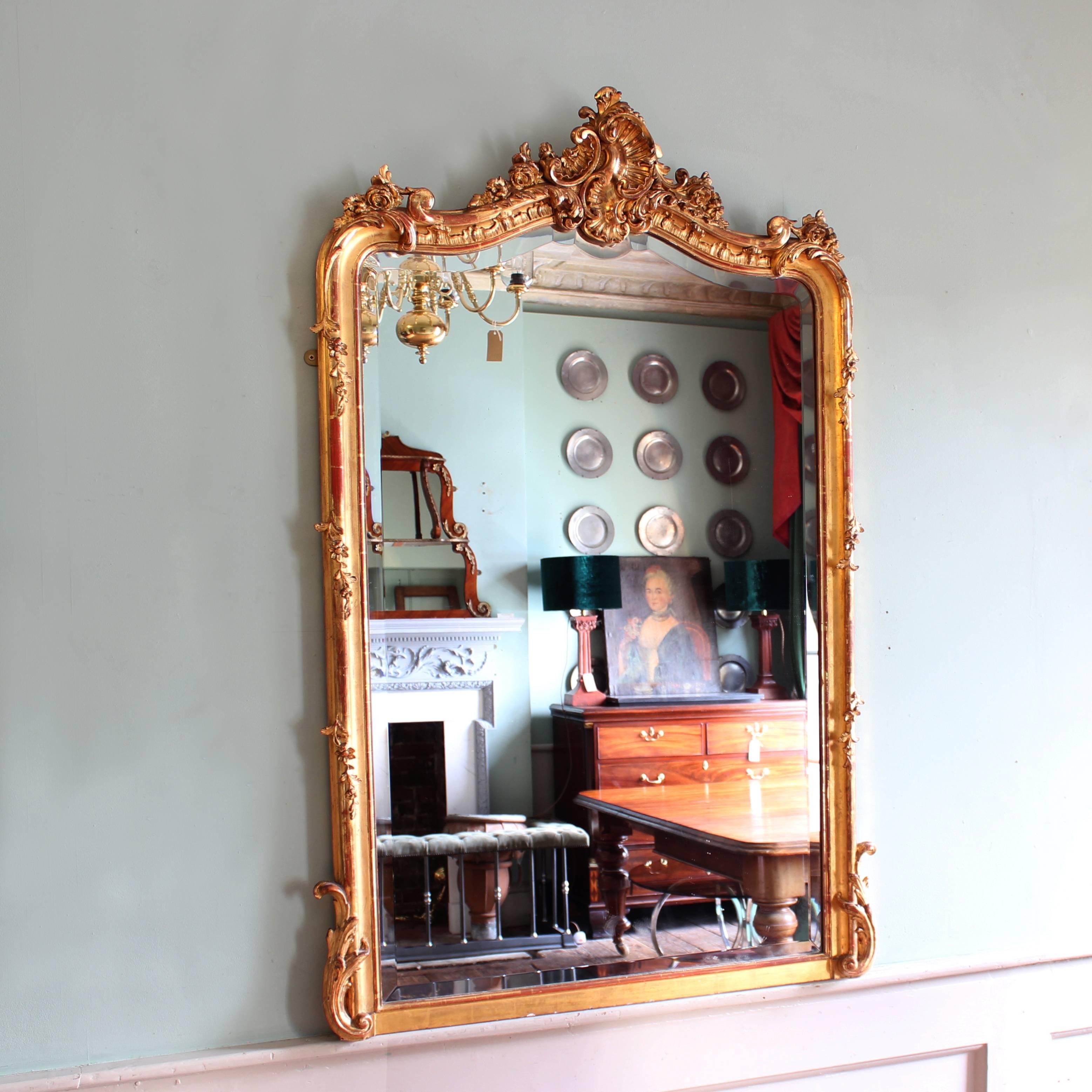 19th Century French Giltwood Mirror