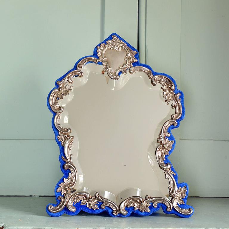 Silver Rococo Dressing Mirror at 1stdibs