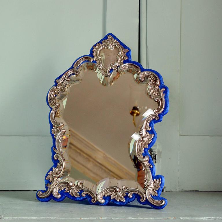 Silver Rococo Dressing Mirror at 1stdibs