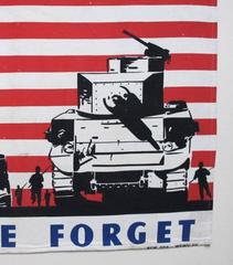 Framed Post-World War II Decorative Flag